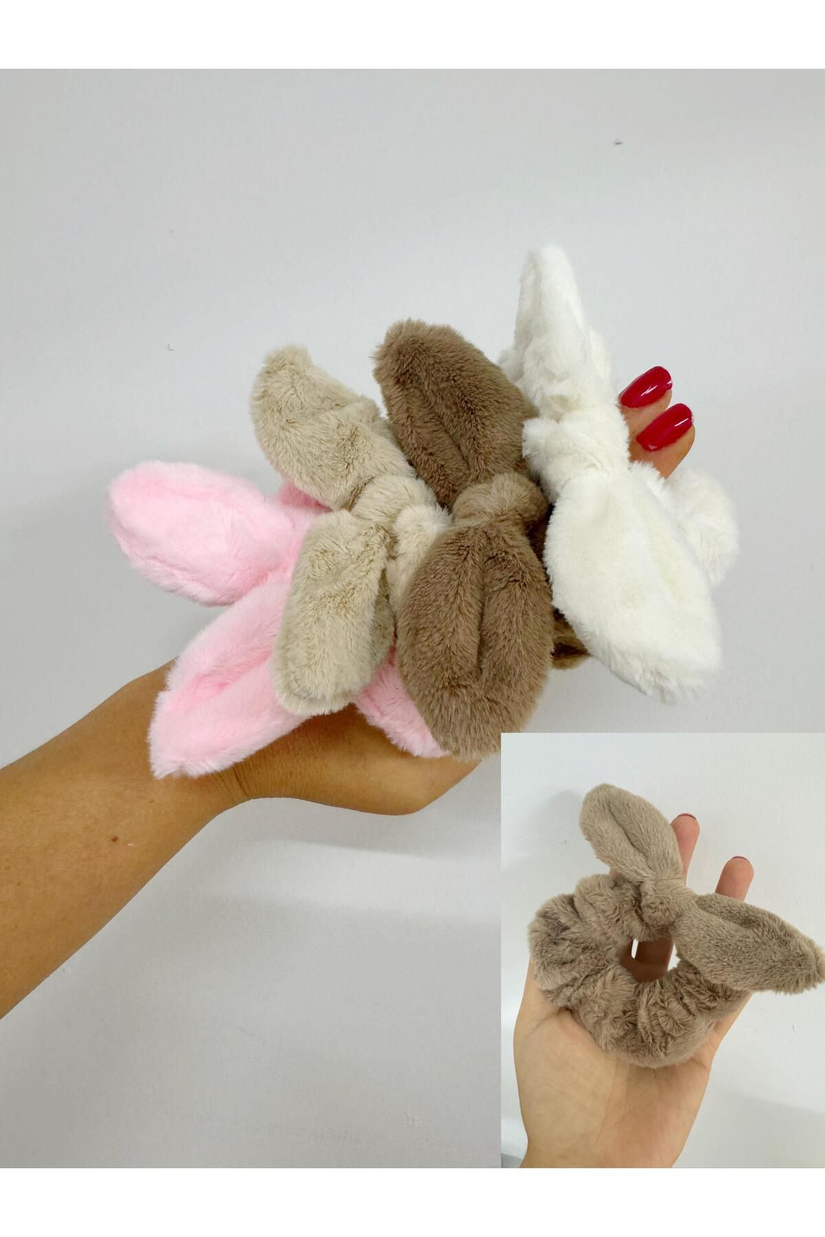 Arescollection Fiyonklu Peluş Simit Toka