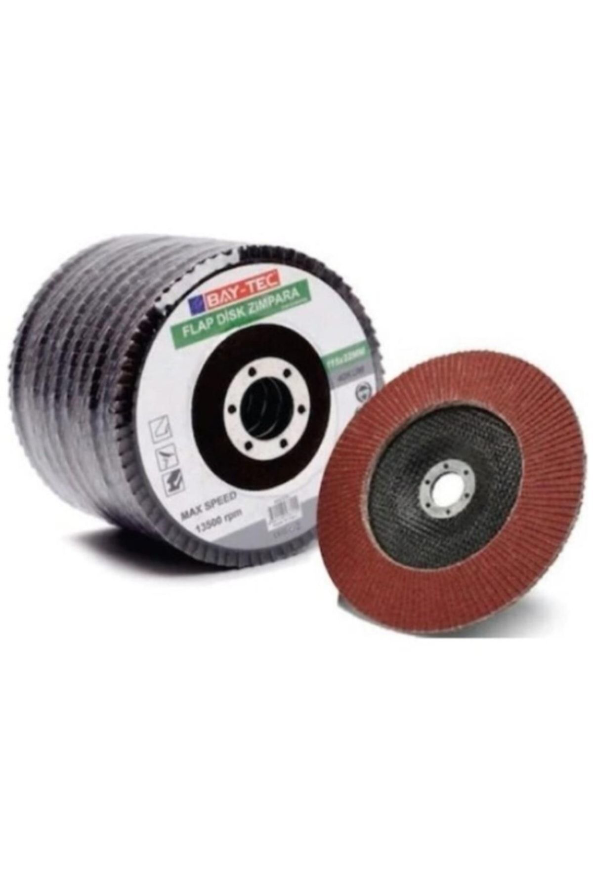 Baytec Flap Disk Metal Ahşap Zimpara 40 Kum 10'Lu 115X22 Mm