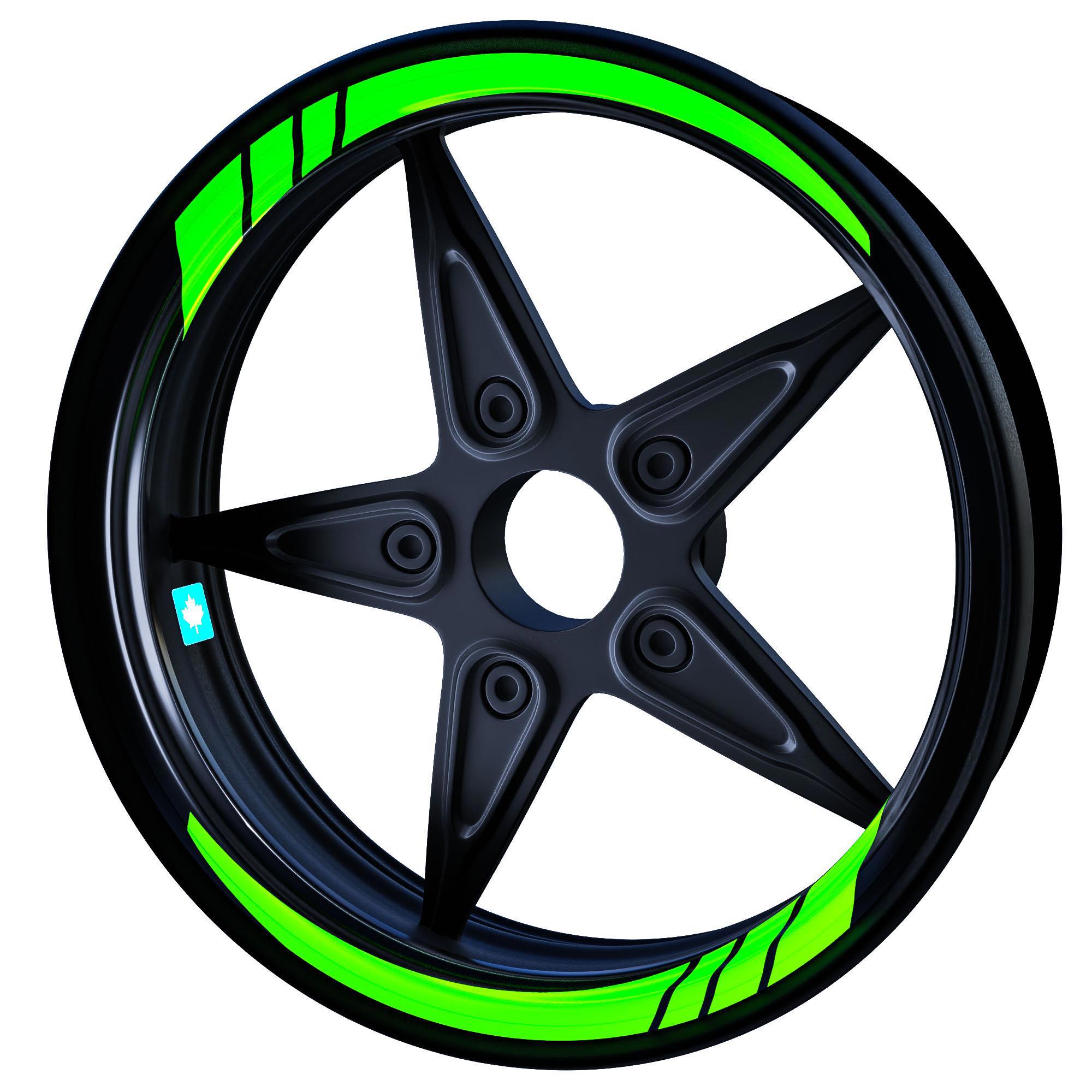 Çinar Extreme Floresan Yeşil Moto Gp İç Jant Şeridi Sticker  