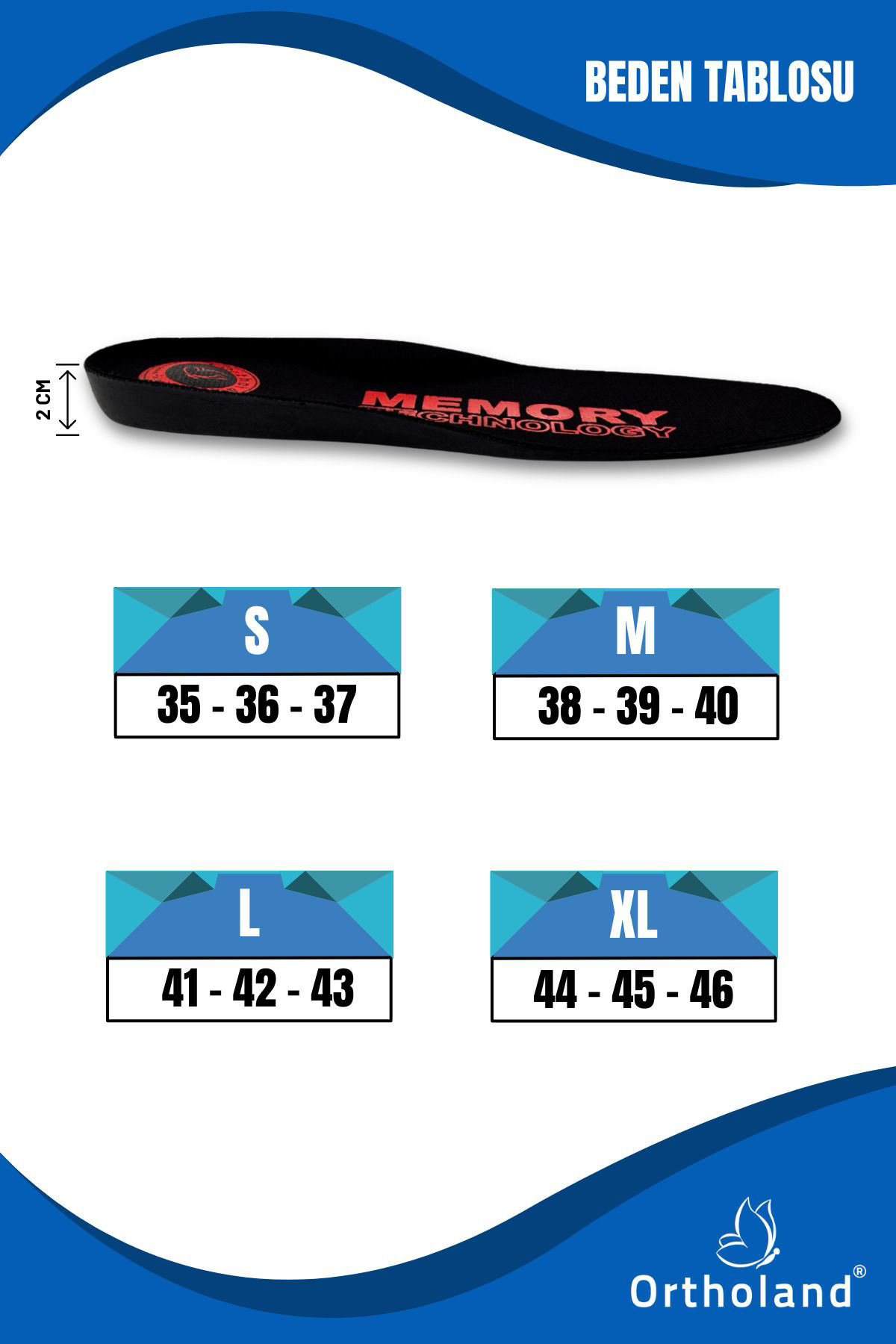 Ortholand Flymax Memory İnsole