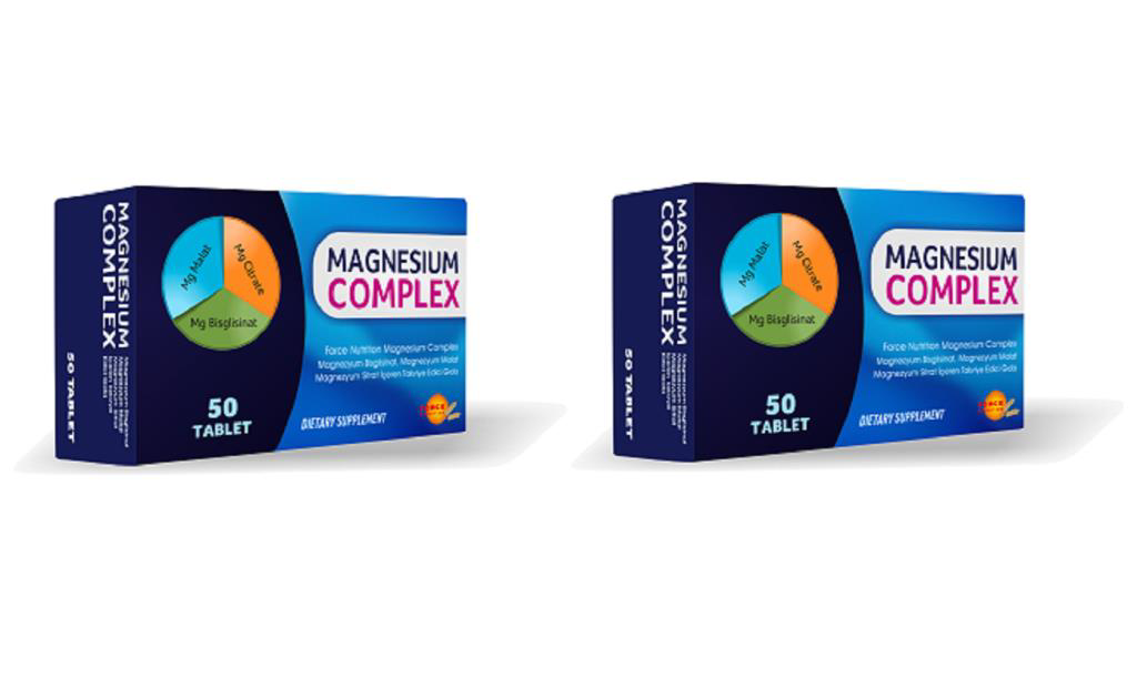 Force Nutrition  Magnesium Comp.50 Tb | 2 Adet-Malat-Sitrat-Bisgli