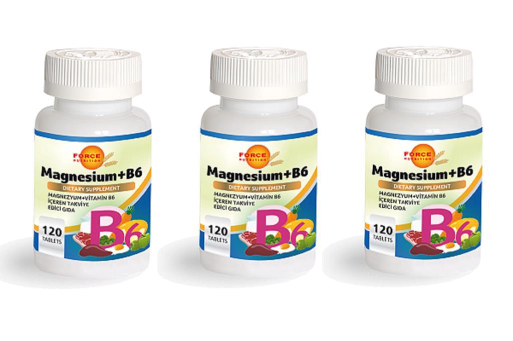 Force Nutrition  Magnezyum B6 120 Tablet 3 Kutu