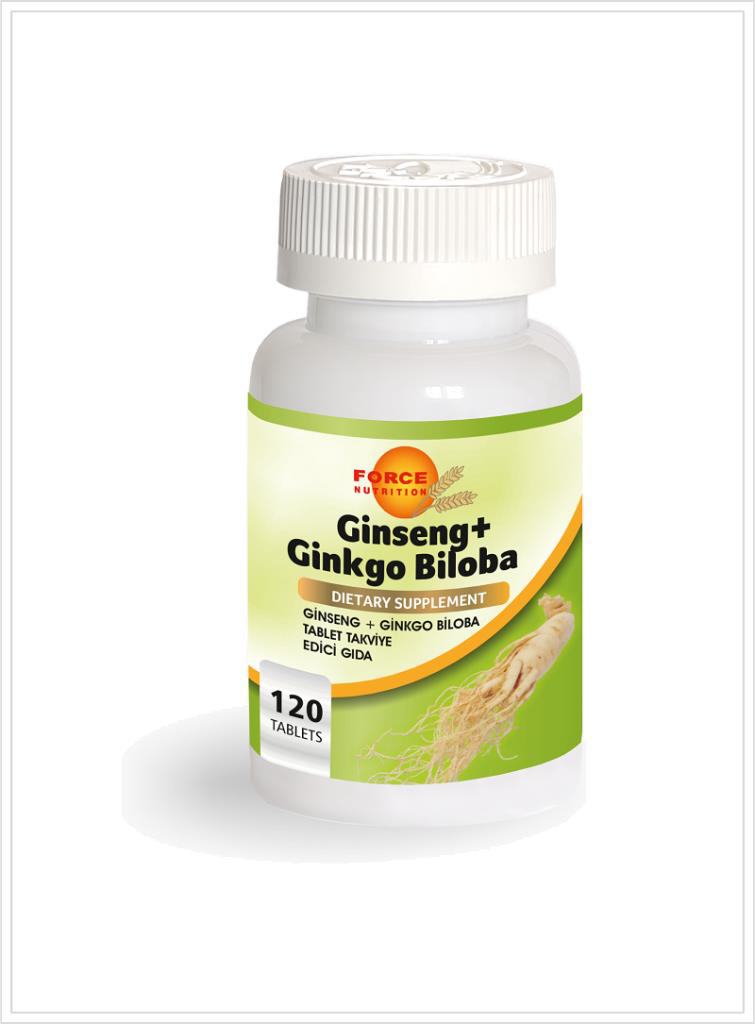 Force Nutrition  Ginseng Ginkgo Biloba 120 Tablet