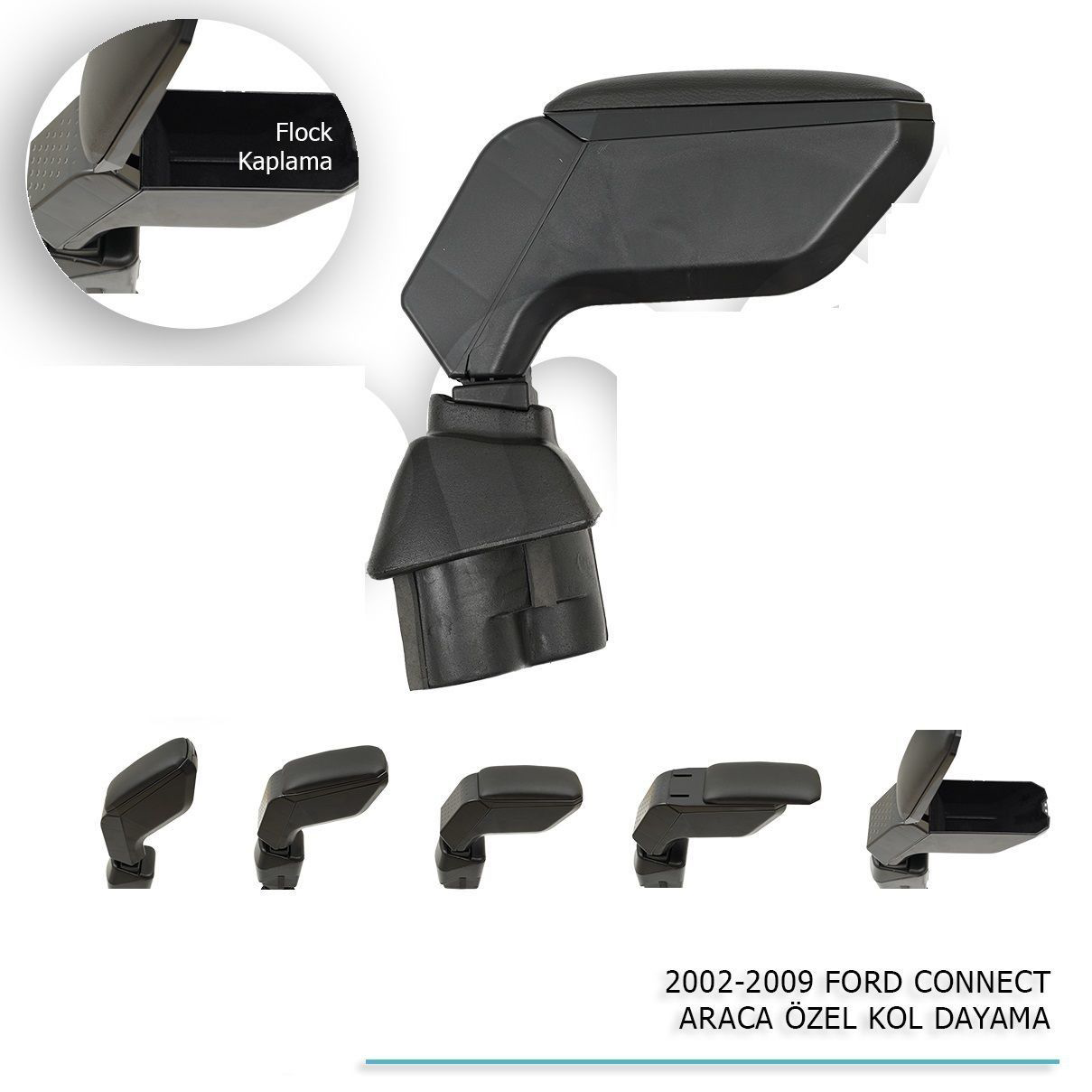 Drs Tuning Ford Connect Uyumlu Araca Özel Kol Dayama Siyah 2002-2009 Parça