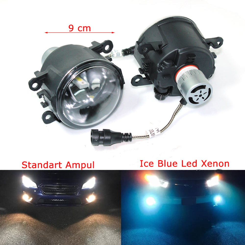 3 Tikla Ford Fusion 2011 Buz Mavisi Led Xenon Sis Fari Seti