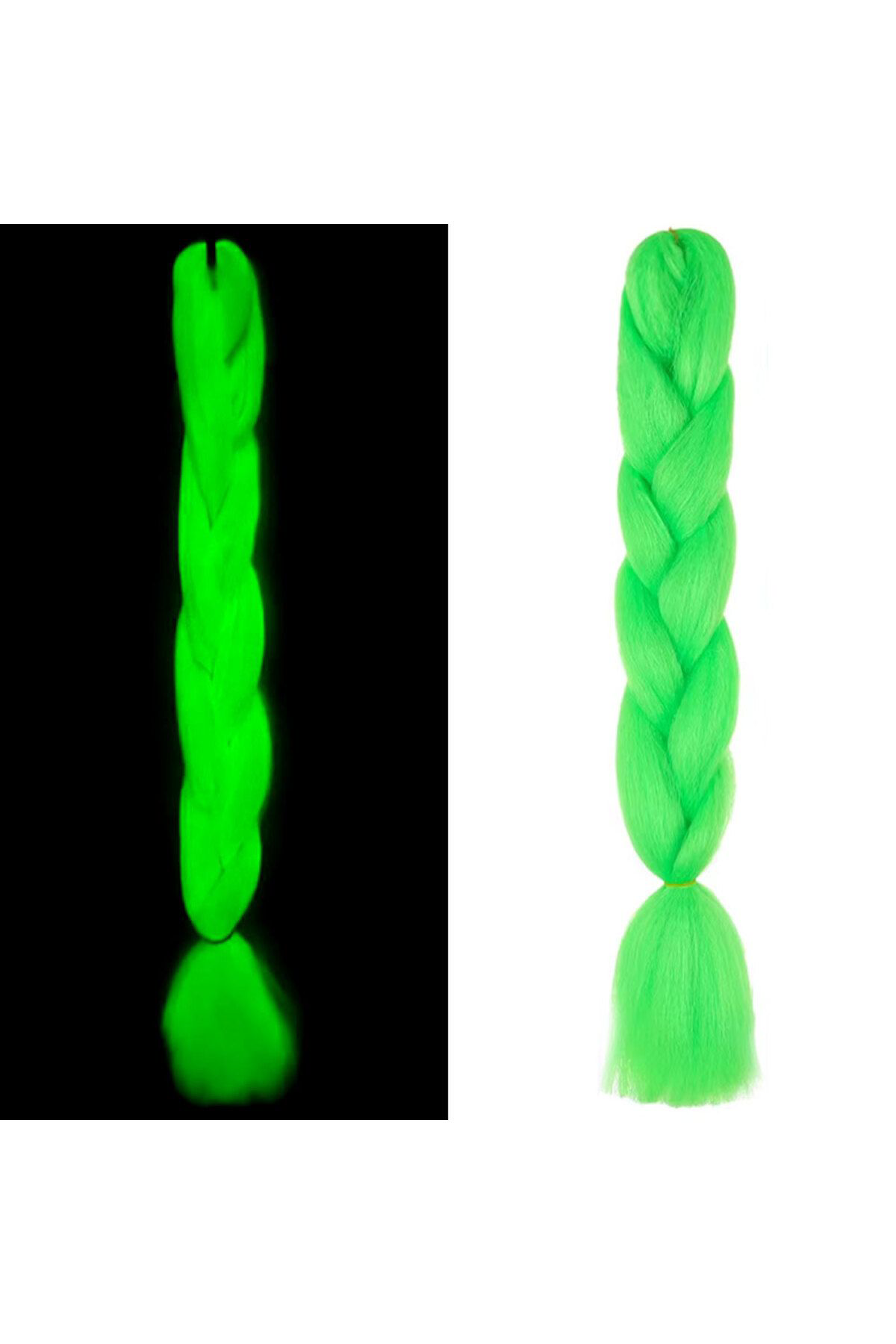 Fosforlu Neon Örgülük Saç Esperer 100 Gr. / Yeşil