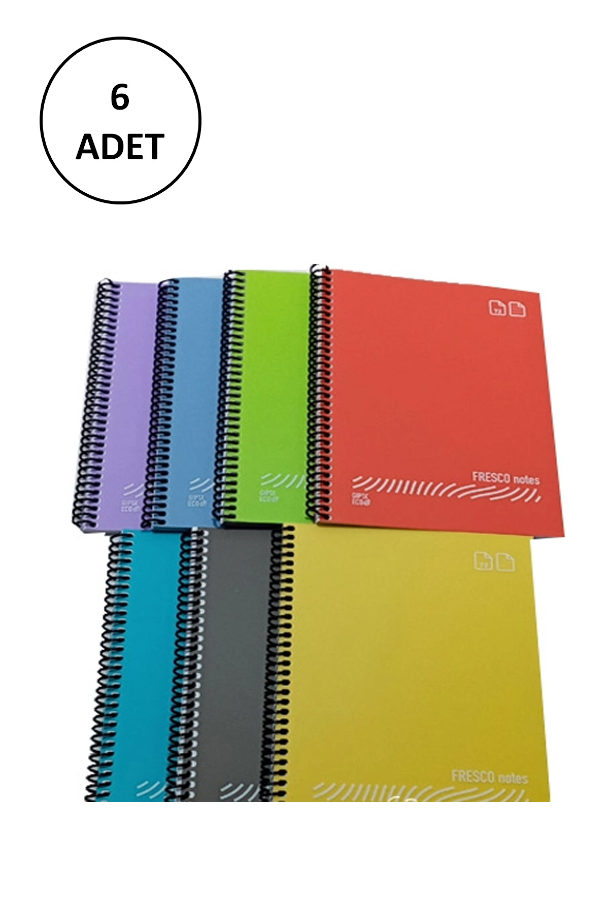 Just Cheap Store Fresco Spiralli Plastik Defter A4 144 Yaprak Çizgili Gp.3-4940000