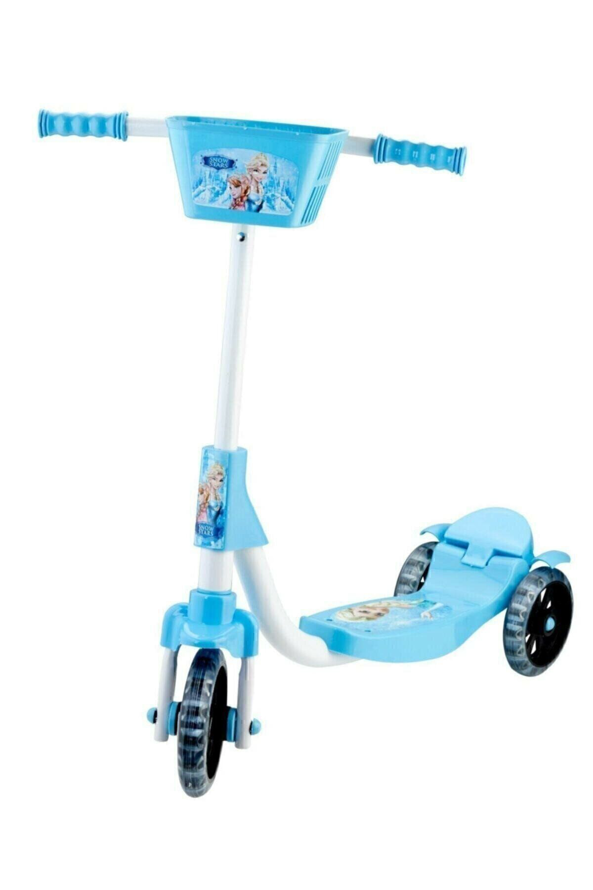 Beren Oyuncak Frozen Elsa Karlar Kraliçesi 3 Tekerlekli Frenli Çocuk Scooter (5