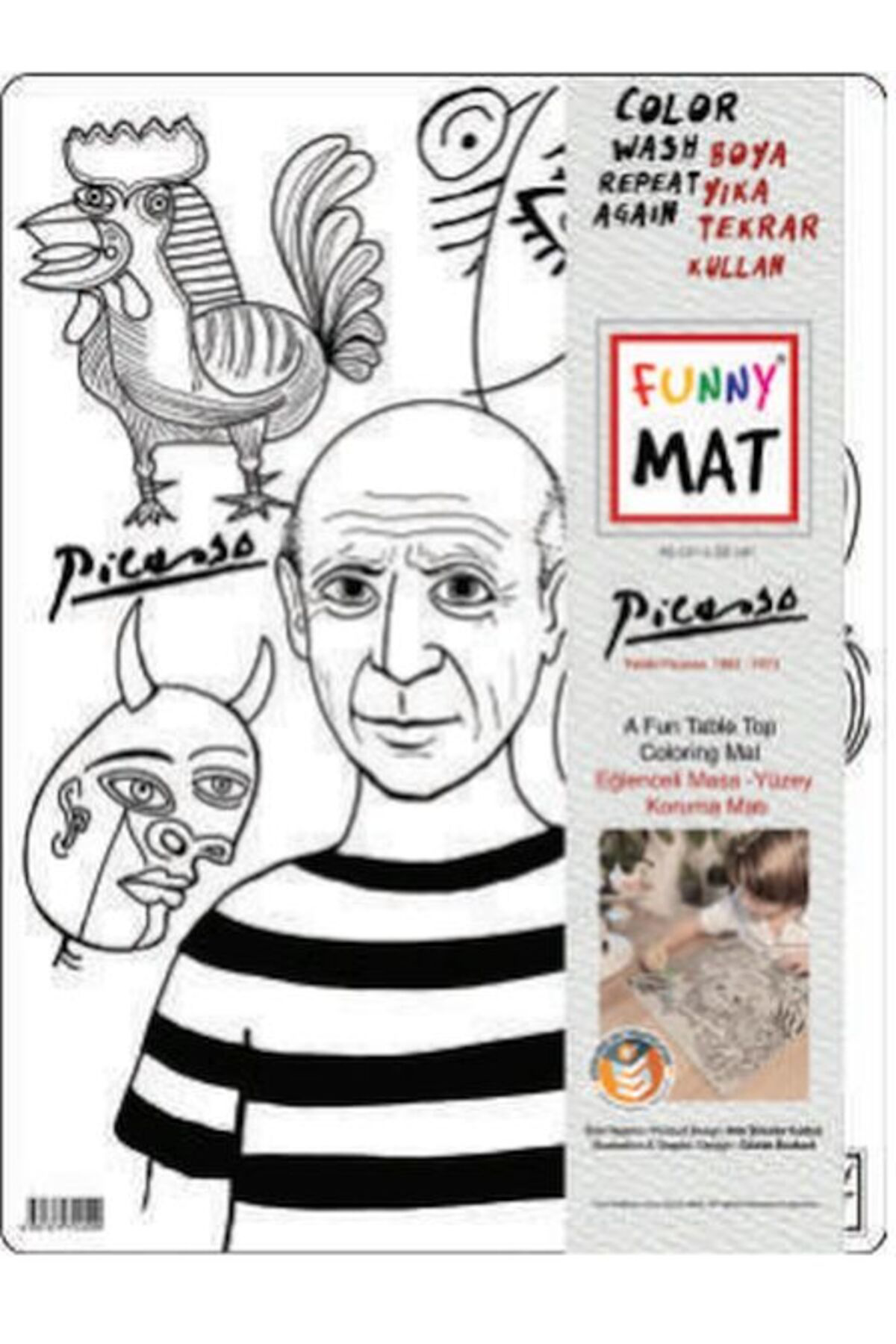 Destek Yayinlari Funny Mat Pablo Picasso 30 X 40 Cm