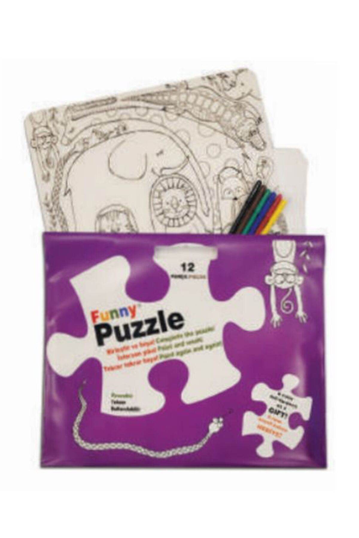 Destek Yayinlari Funny Mat Puzzle Sevimli Dostlar 30X40cm