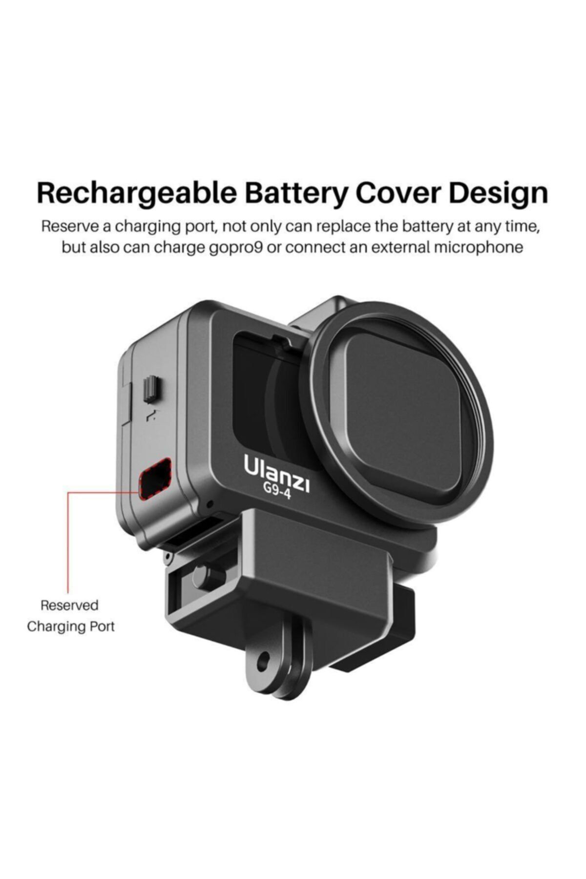 Ulanzi G9-4 Gopro Hero 9 Vlog Case Plastik Çerçeve