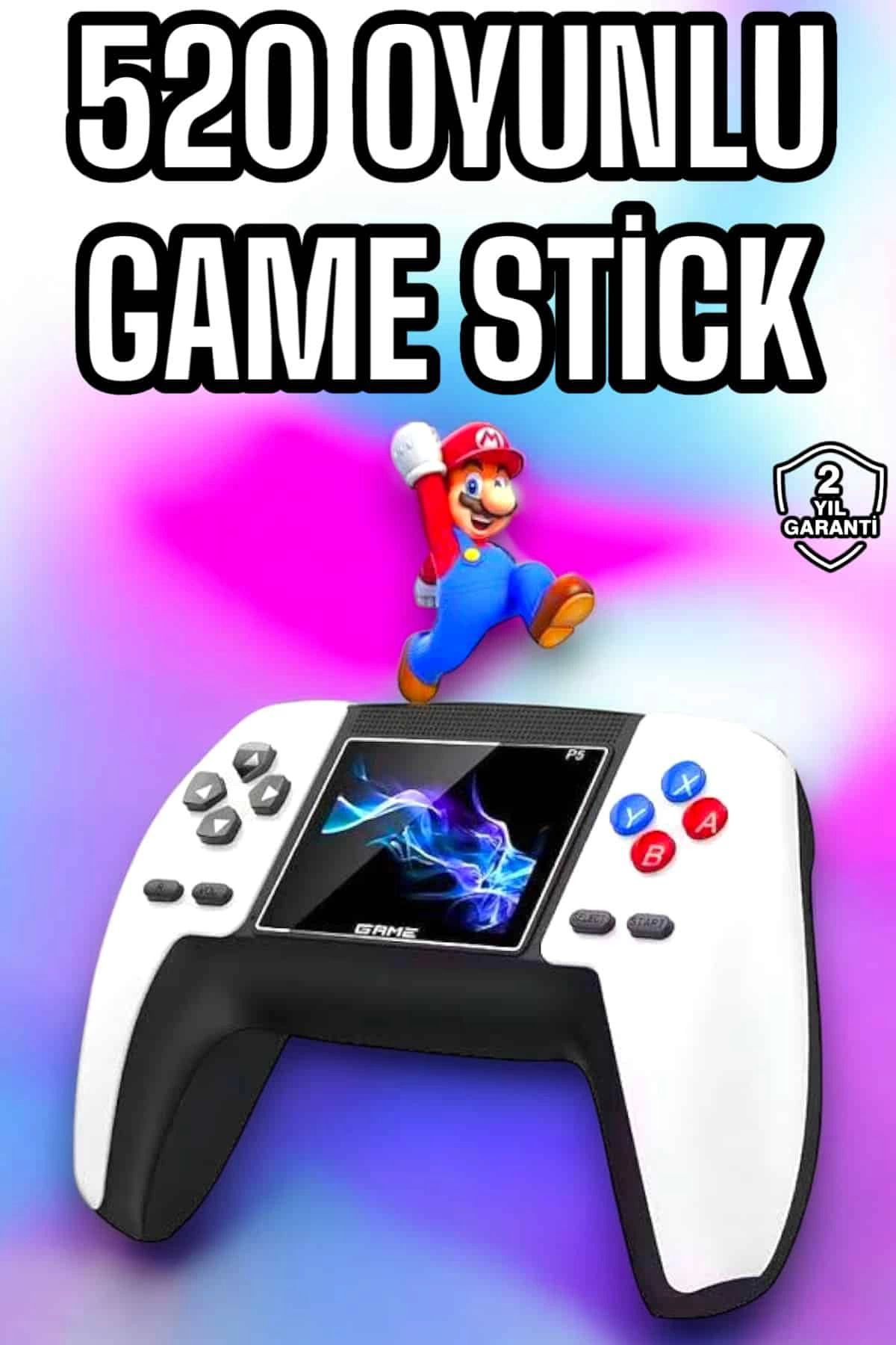 Yusuftex Game Stick 520 Oyunlu Retro Konsol Çocuklara Özel