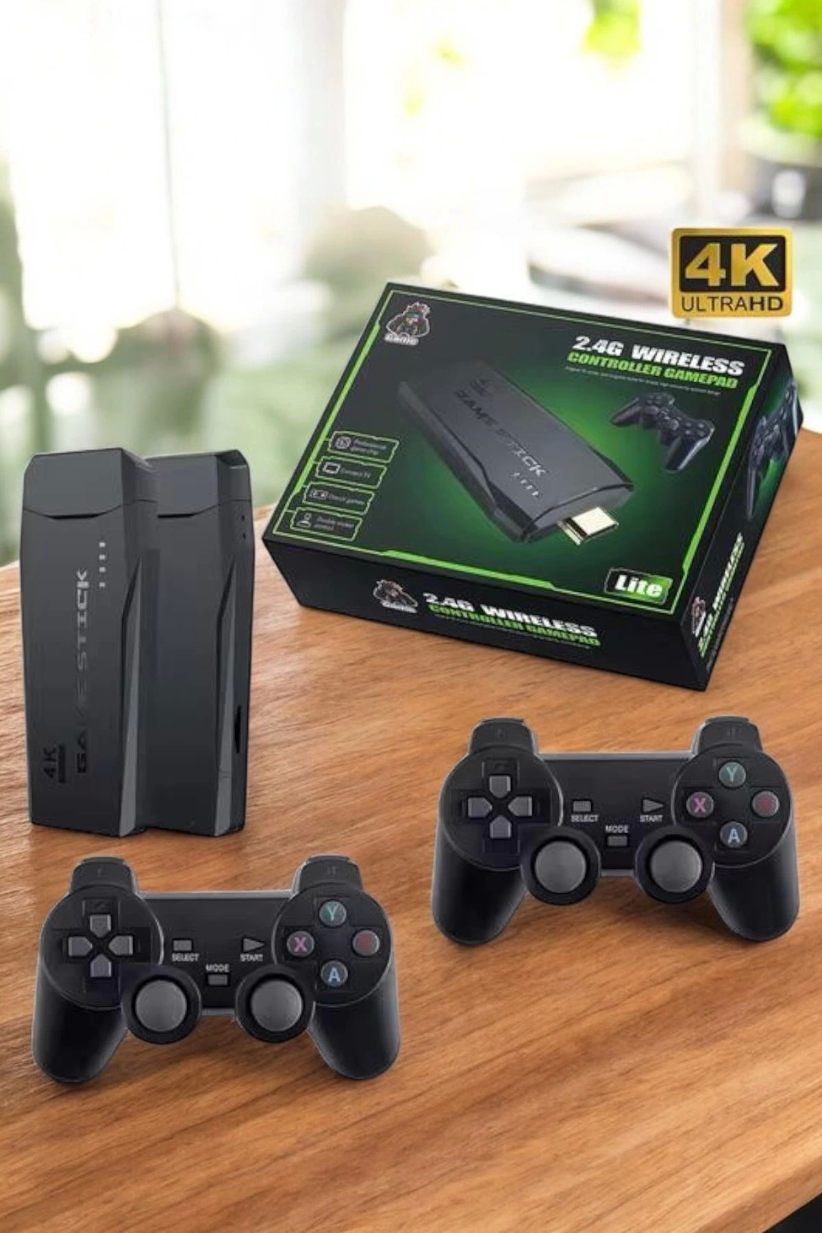 Pamiravm Gaming Atari 2.4G Uyumlu Kablosuz Çift Kol Game Stick
