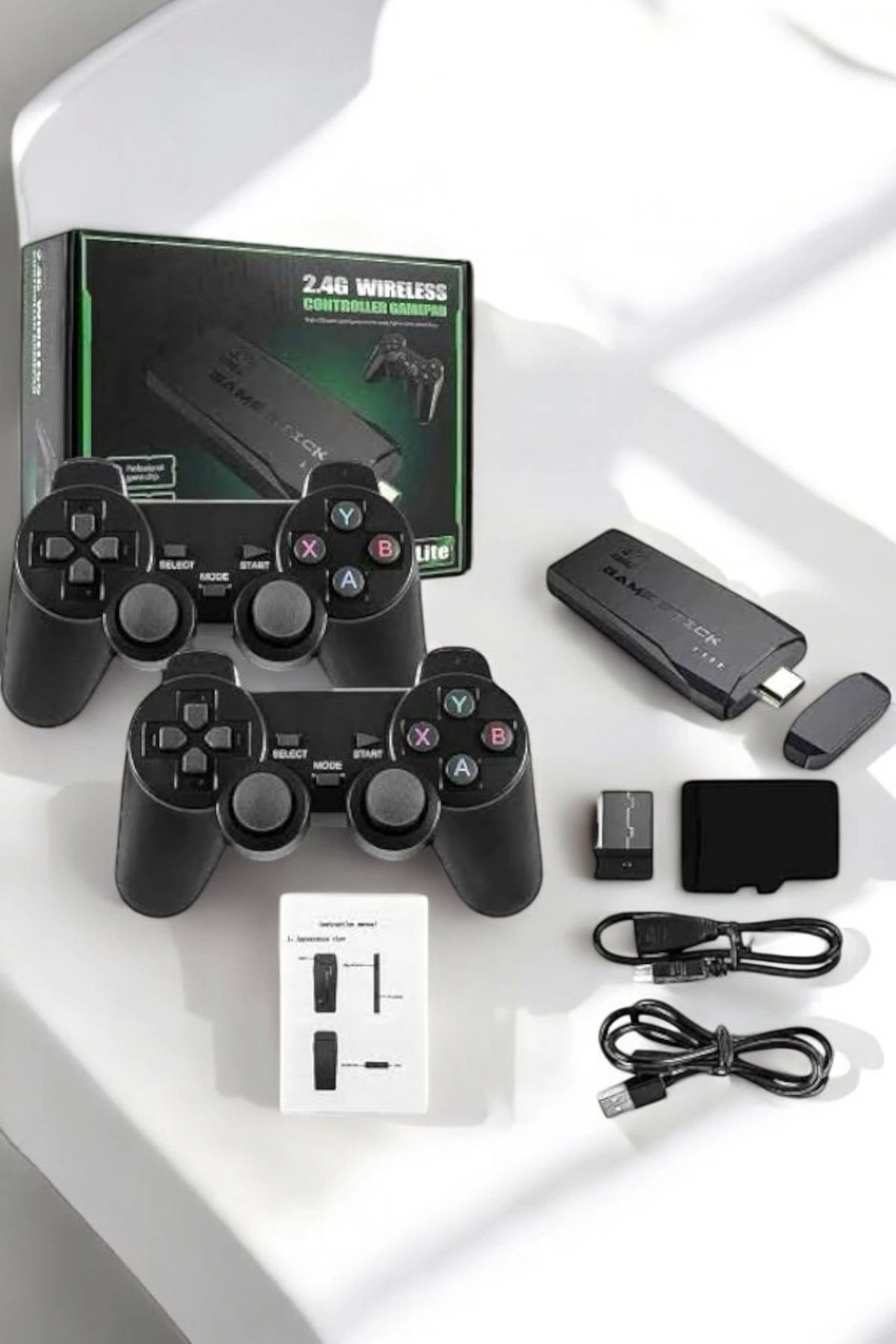Pamiravm Gaming Atari 2.4G Uyumlu Kablosuz Çift Kol Game Stick