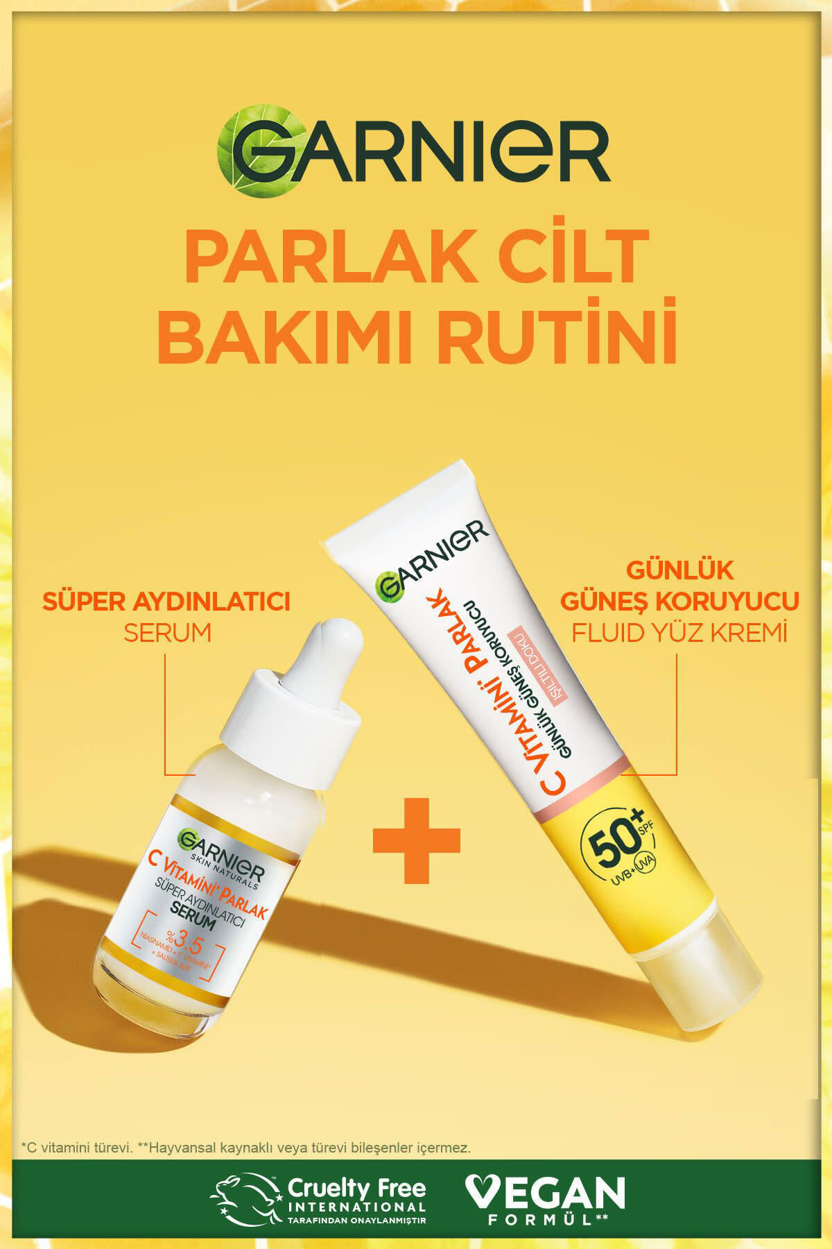 Garnier  C Vitamini Parlak Günlük Güneş Koruyucu Fluid Yüz Kremi İ