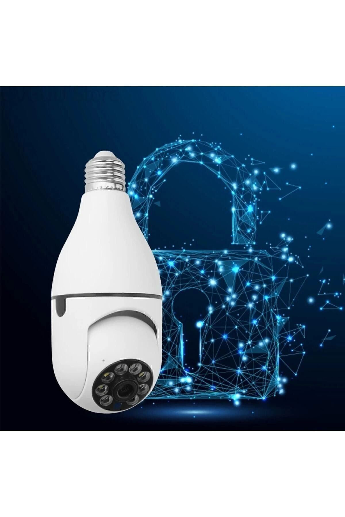 Yusuftex Gece Görüşlü 360 Derece 1080P Wifi Kamera - Kablosuz Panoramik Ev