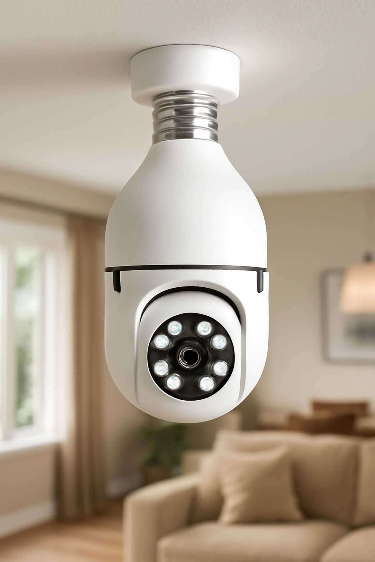 Yusuftex Gece Görüşlü 360 Derece 1080P Wifi Kamera - Kablosuz Panoramik Ev