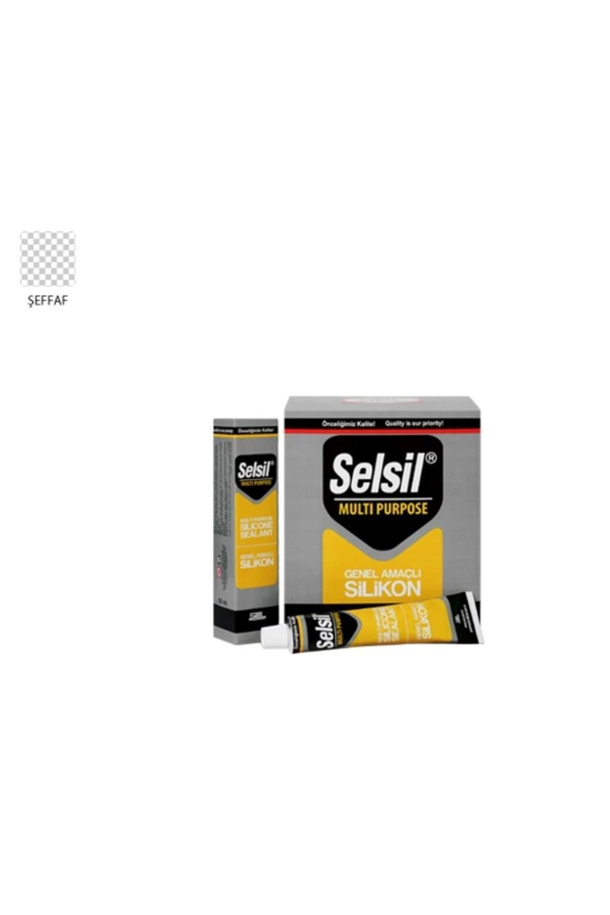 Selsil Genel Amaçli Tüp Silikon 50 Ml Şeffaf