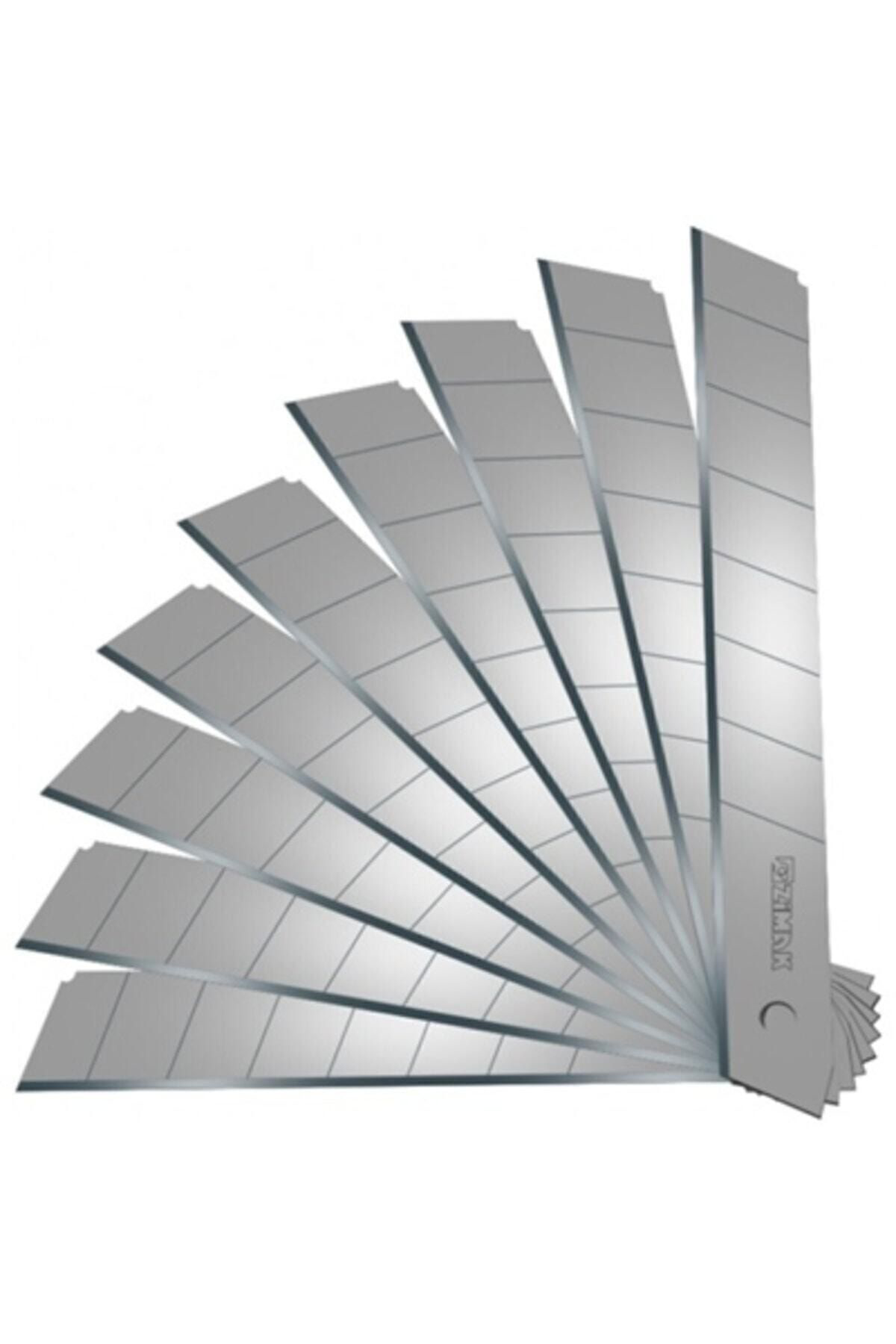 Zimak Geniş Maket Biçaği Yedeği 10 Adet Zmk-1253(18Mmx0,5Mm)
