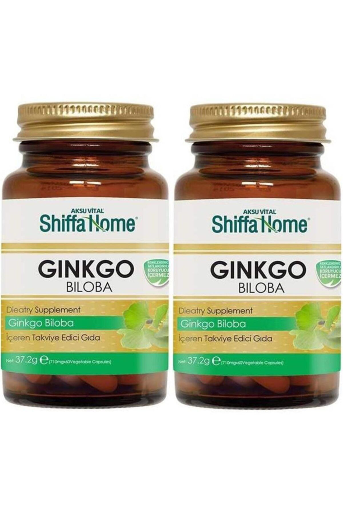 Shiffa Home Ginkgo Biloba Kapsülü 2 Kutu Aksu Vital Ginko Biloba