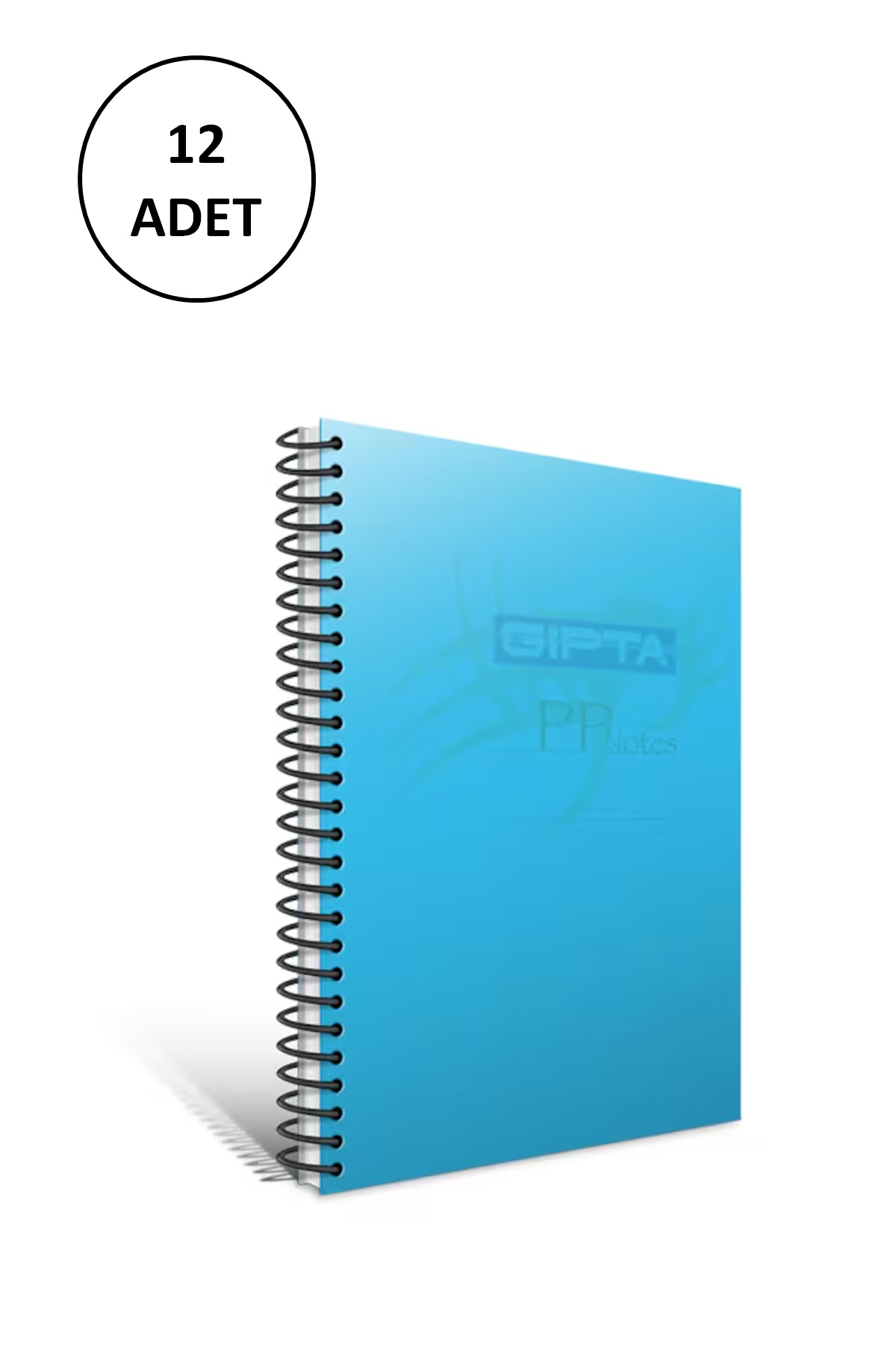 Just Cheap Store Gipta Eko Pp A4 Spiralli Pp Kapak Defter 60 Yaprak Kareli (12 Li 