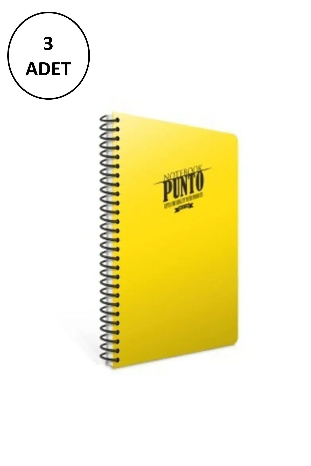 Just Cheap Store Gipta Punto A4 Spiralli Pp Kapak Defter 200 Yaprak Çizgili (3 Lü 