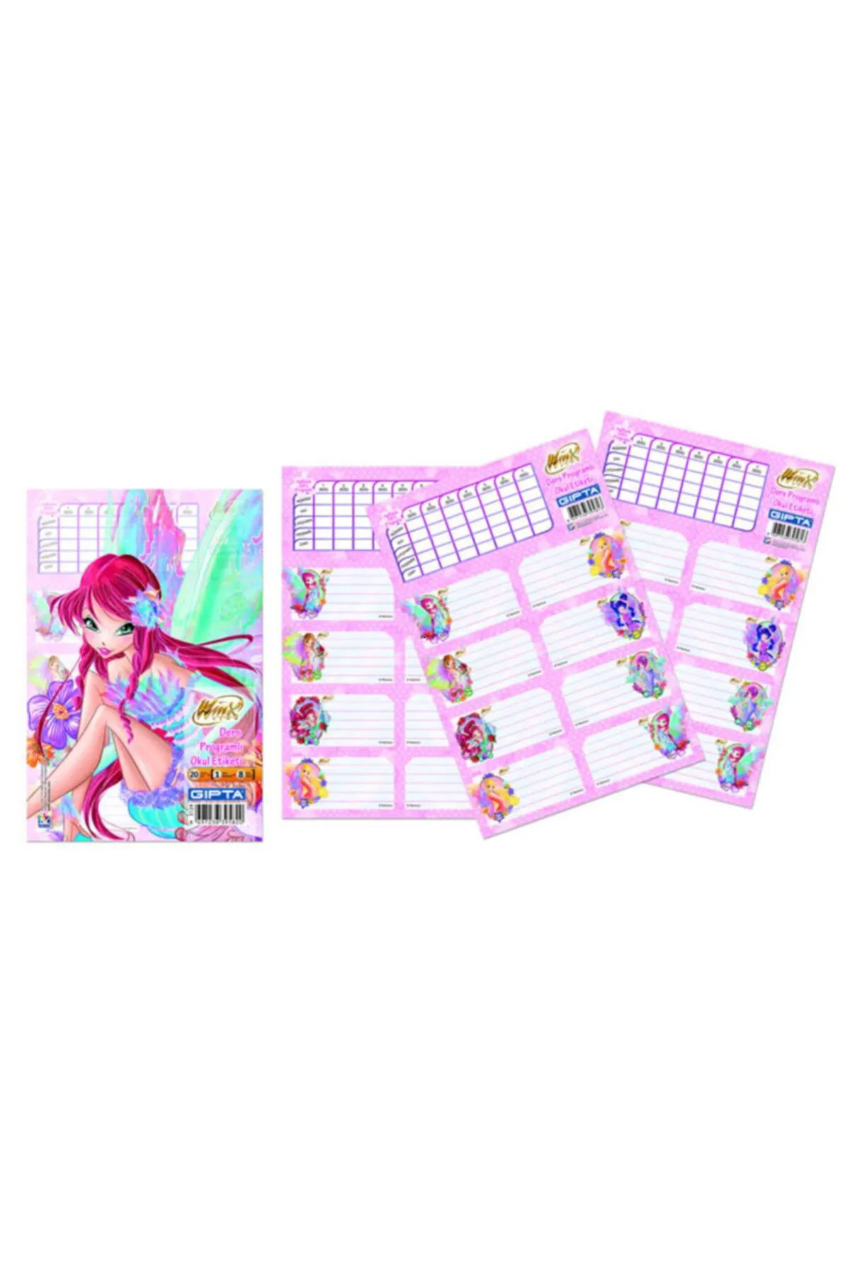Cexos Gipta Winx Ders Programli Okul Etiketi 16X24cm 3 Yaprak - Cbt2521-8449