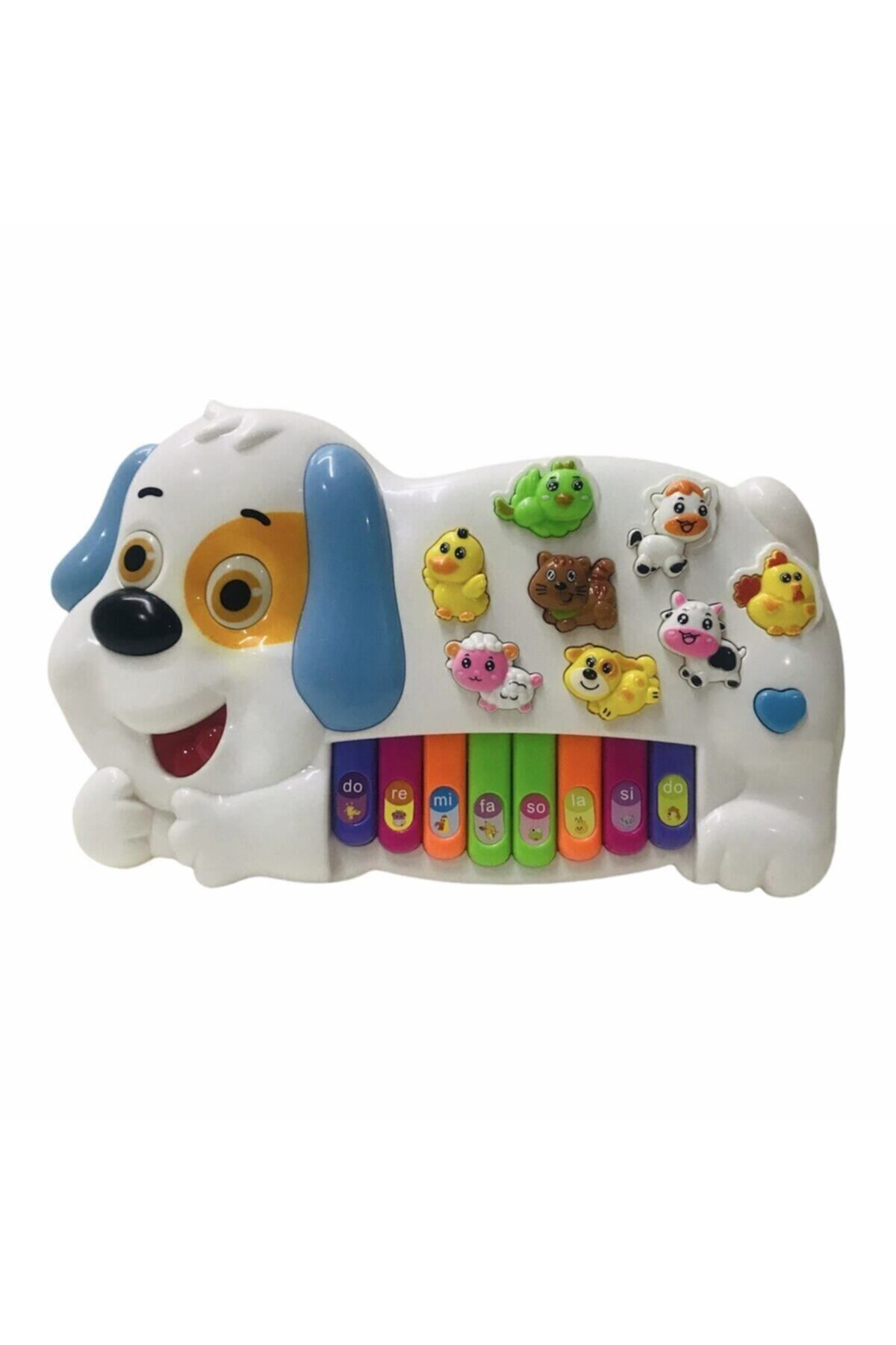 Can Ali Toys Gkcx Çiftlik Hayvan Sesli Eğitici Piyano Oyuncak - Köpek New Desn