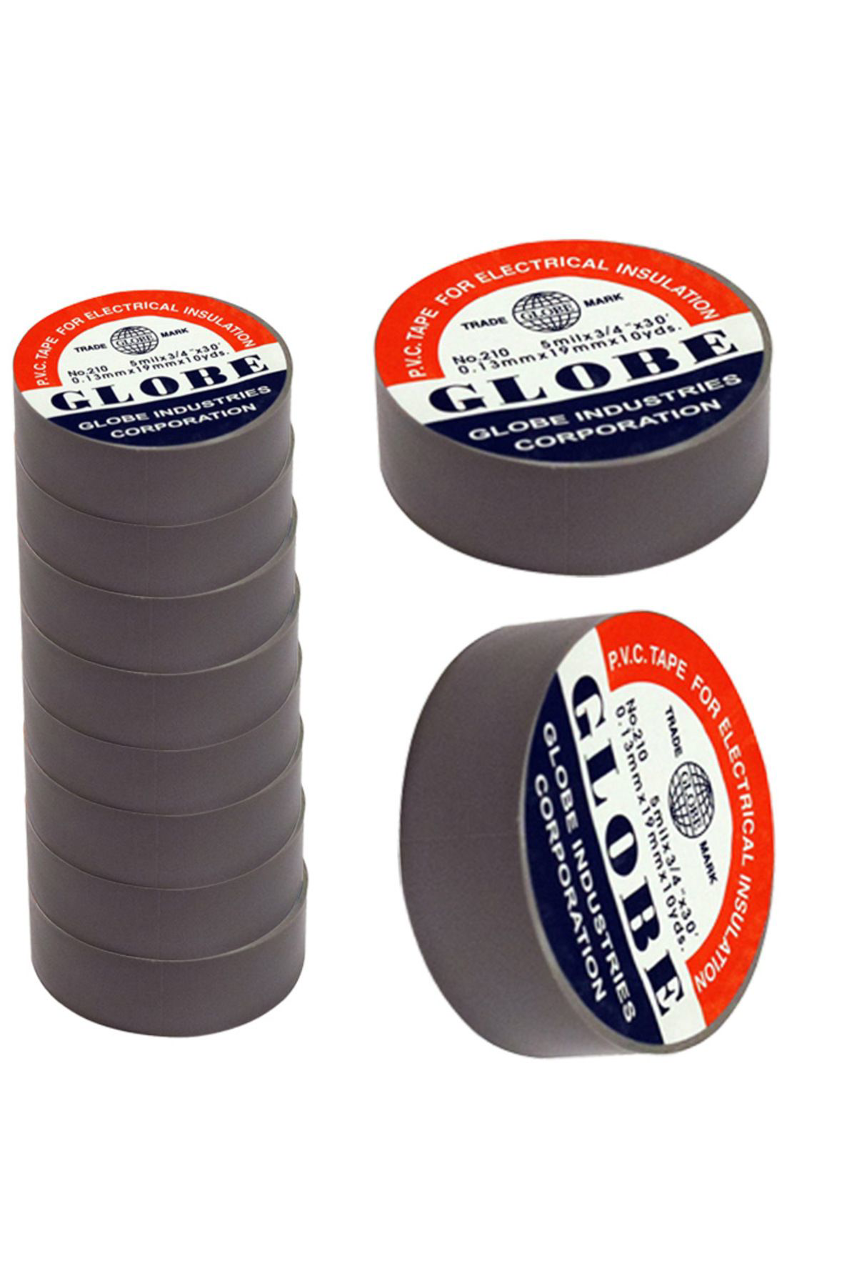 Ok Aksesuar Globe İzole Bant Gri 10Luk 0.13Mmx19mm Go50601823590