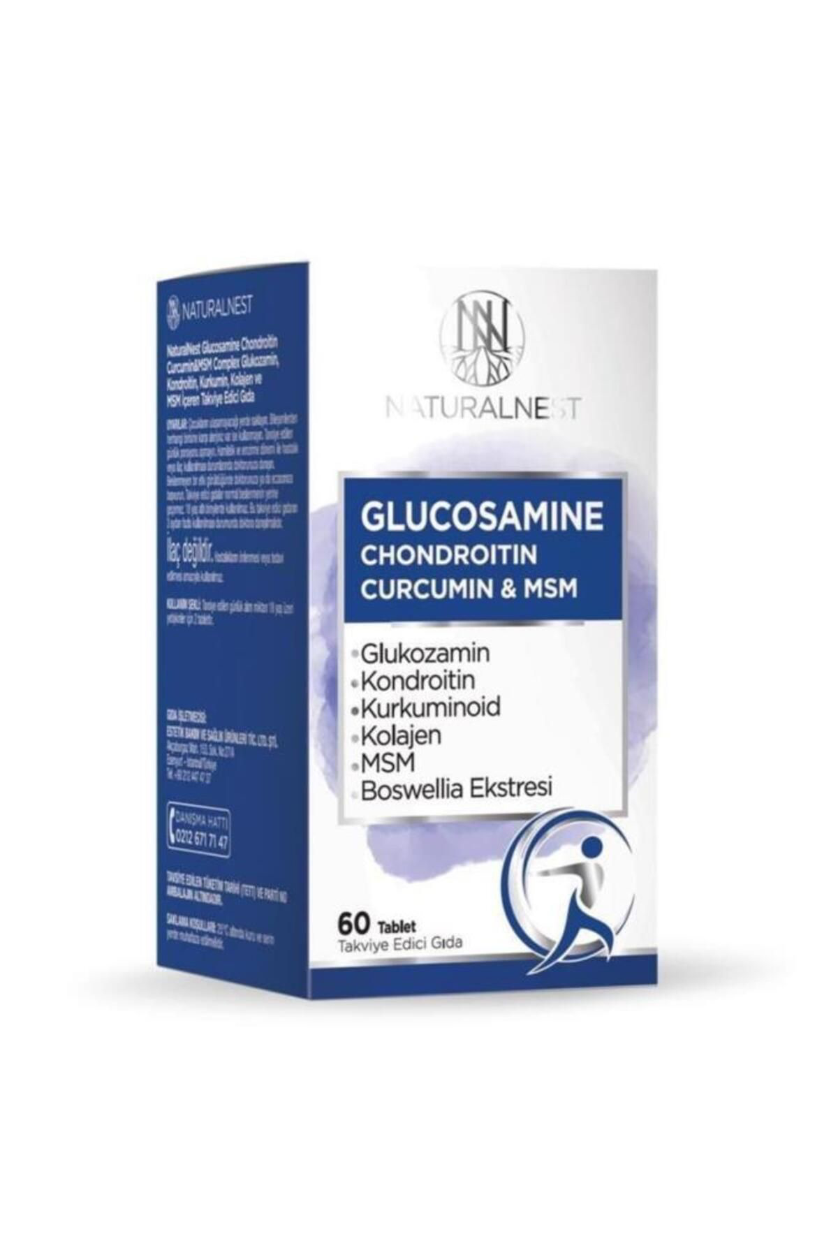 Naturalnest Glucosamine Kondroitin Curcumin & Msm 60 Tablet