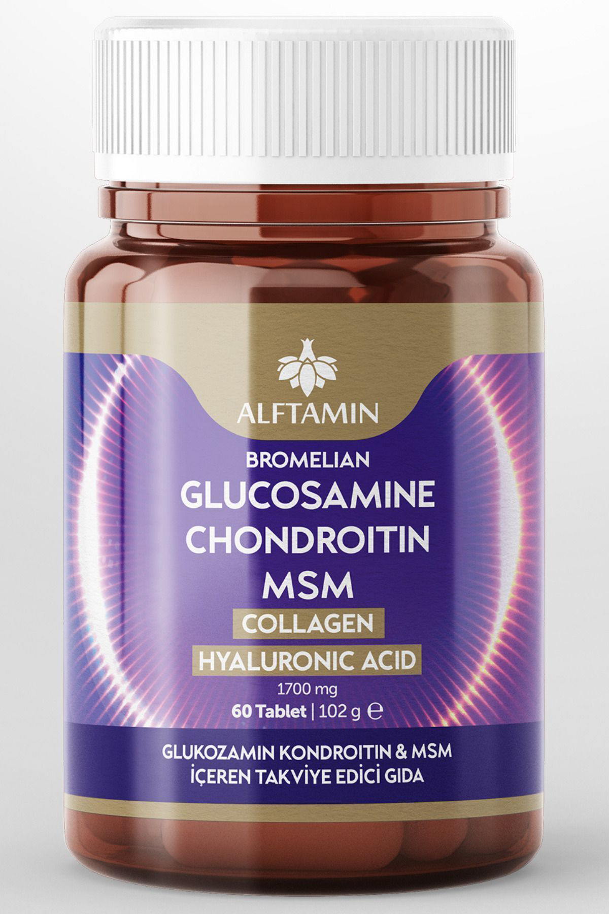 Alftamin Glukozamin 60 Tablet Glucosamine Chondroitin Msm Kollajen Hyluron