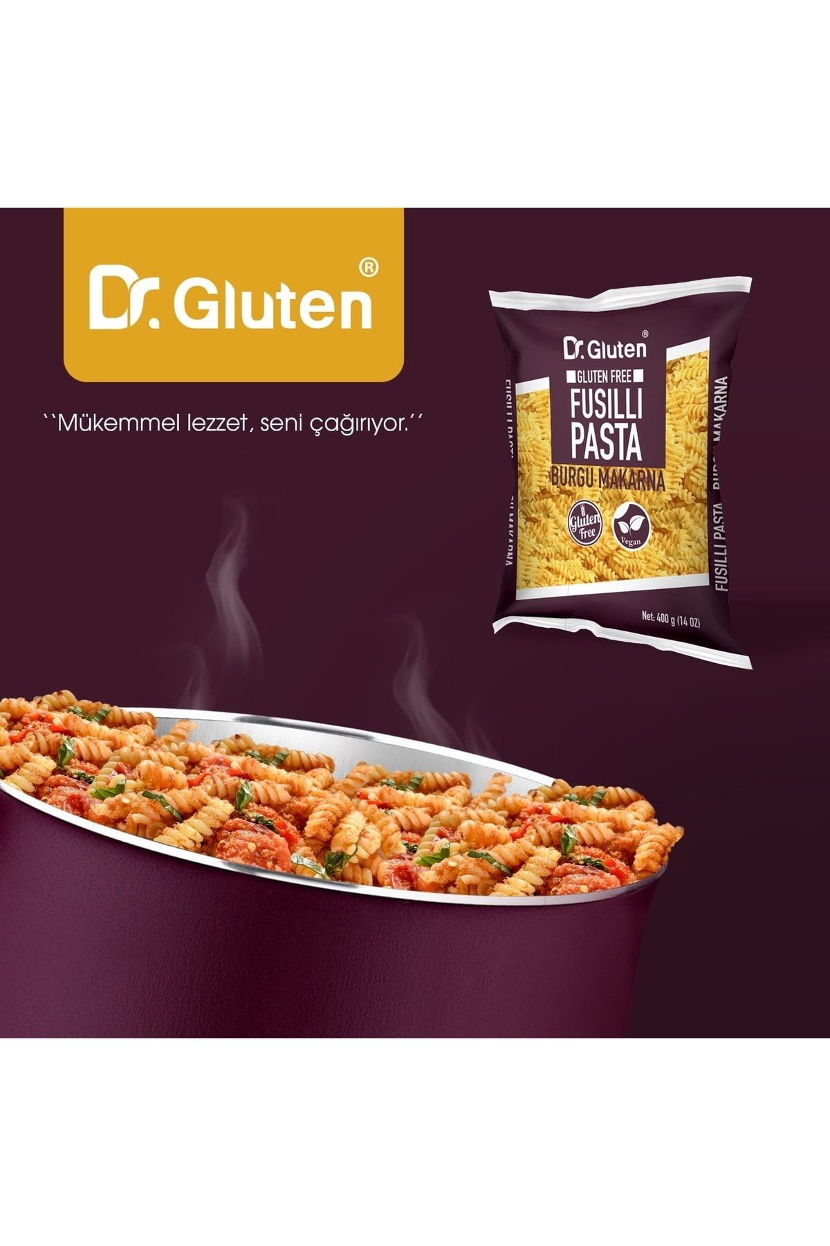Dr.Gluten Glutensiz Burgu Makarna 400 G
