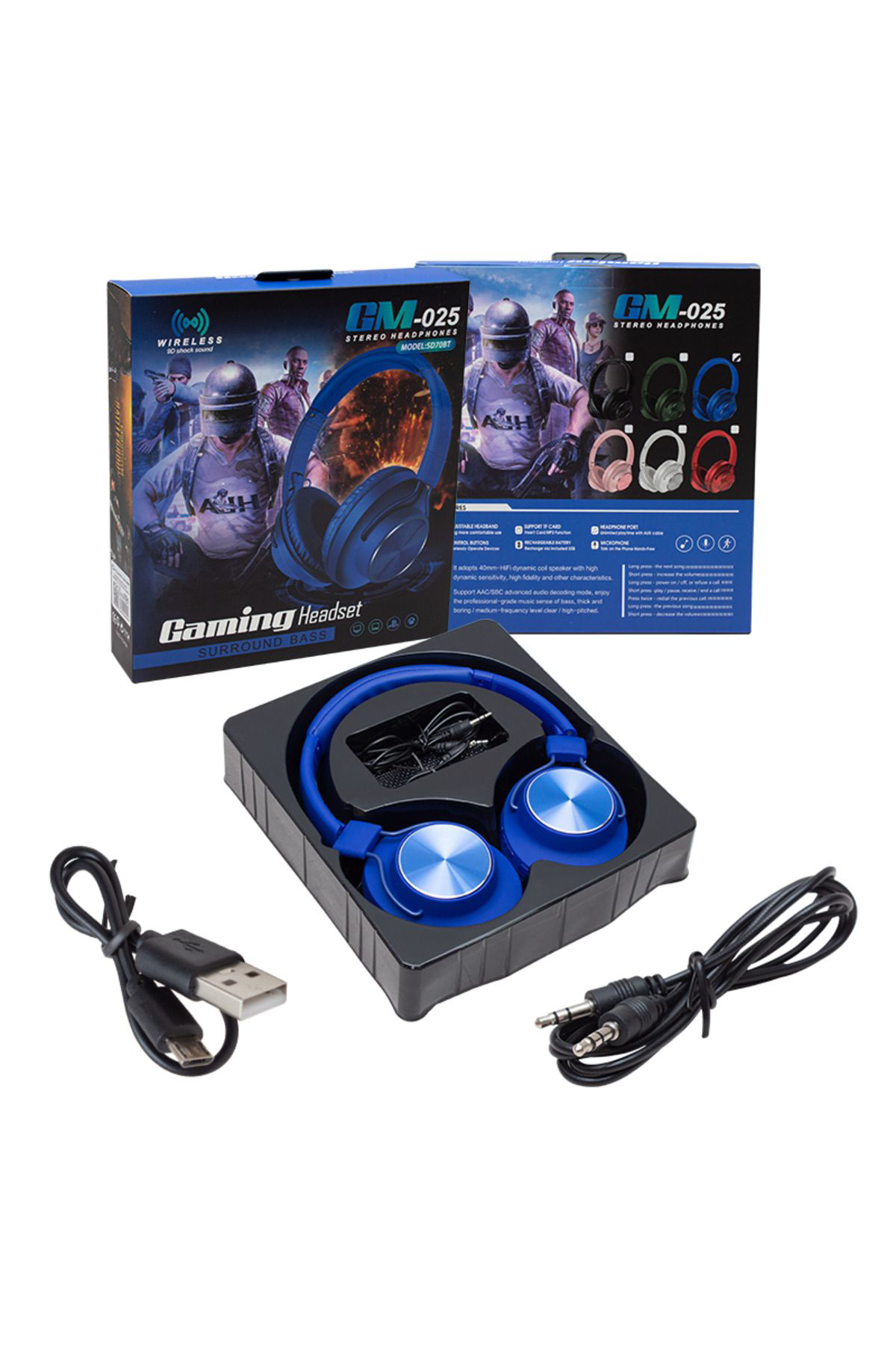 Ok Aksesuar Gm-025 Gaming Oyuncu Mikrofonlu Bluetooth Kablosuz Kulaklik Go506