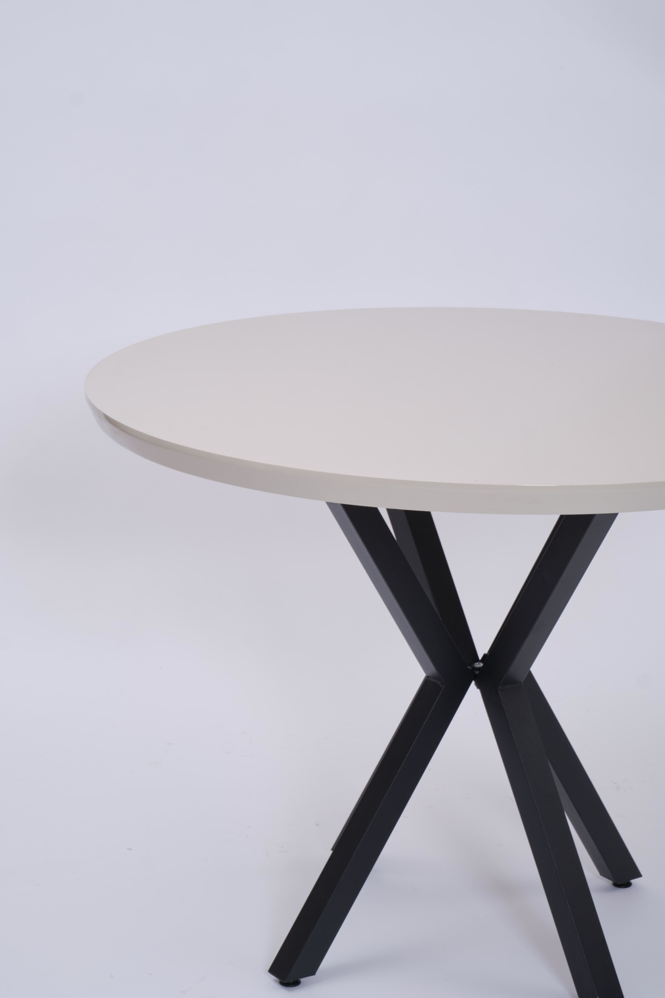 Erezogullari Mobilya Göksu Yuvarlak Lak Panel Mutfak Masasi 100Cm