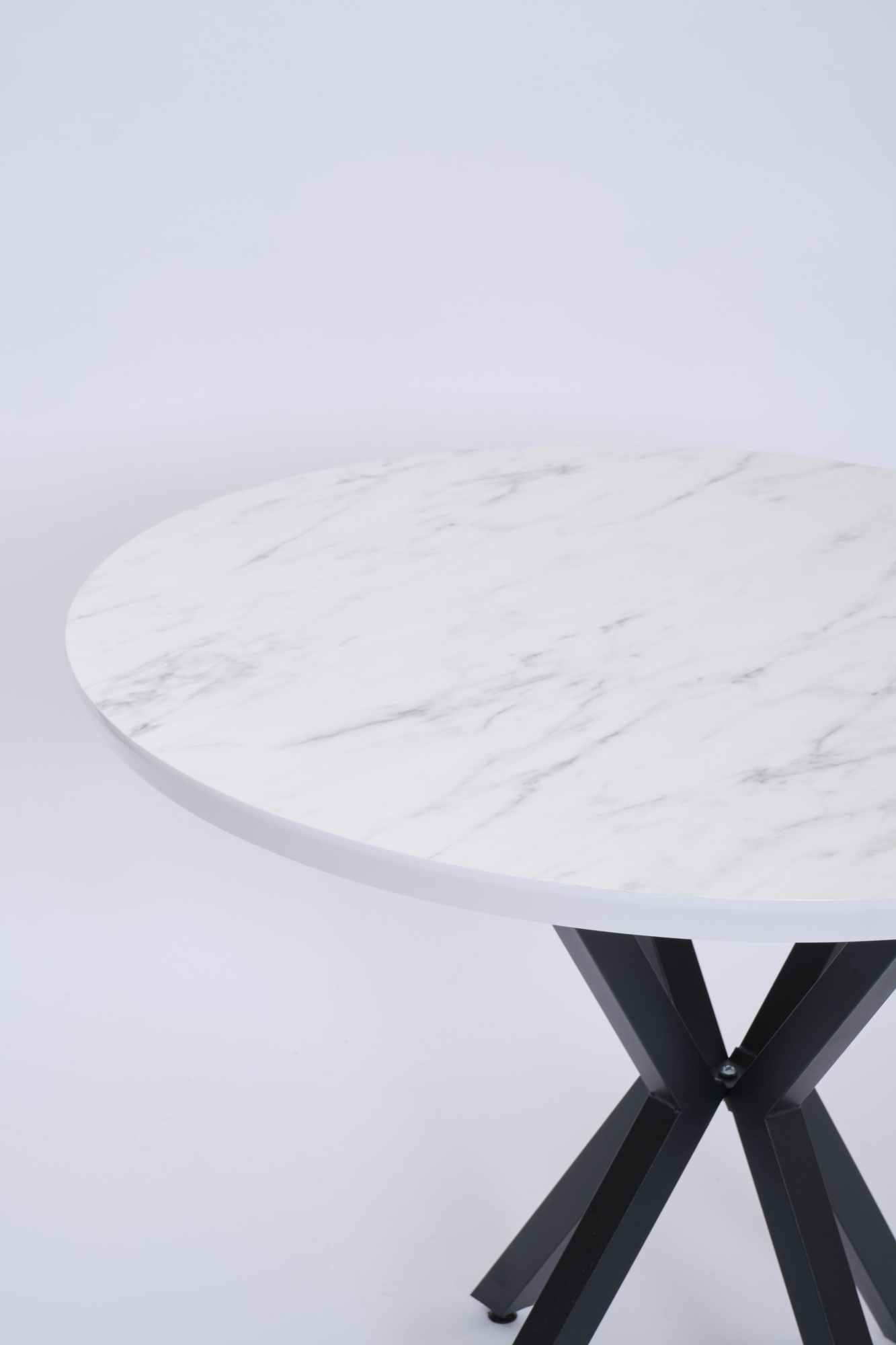 Erezogullari Mobilya Göksu Yuvarlak Lak Panel Mutfak Masasi 100Cm