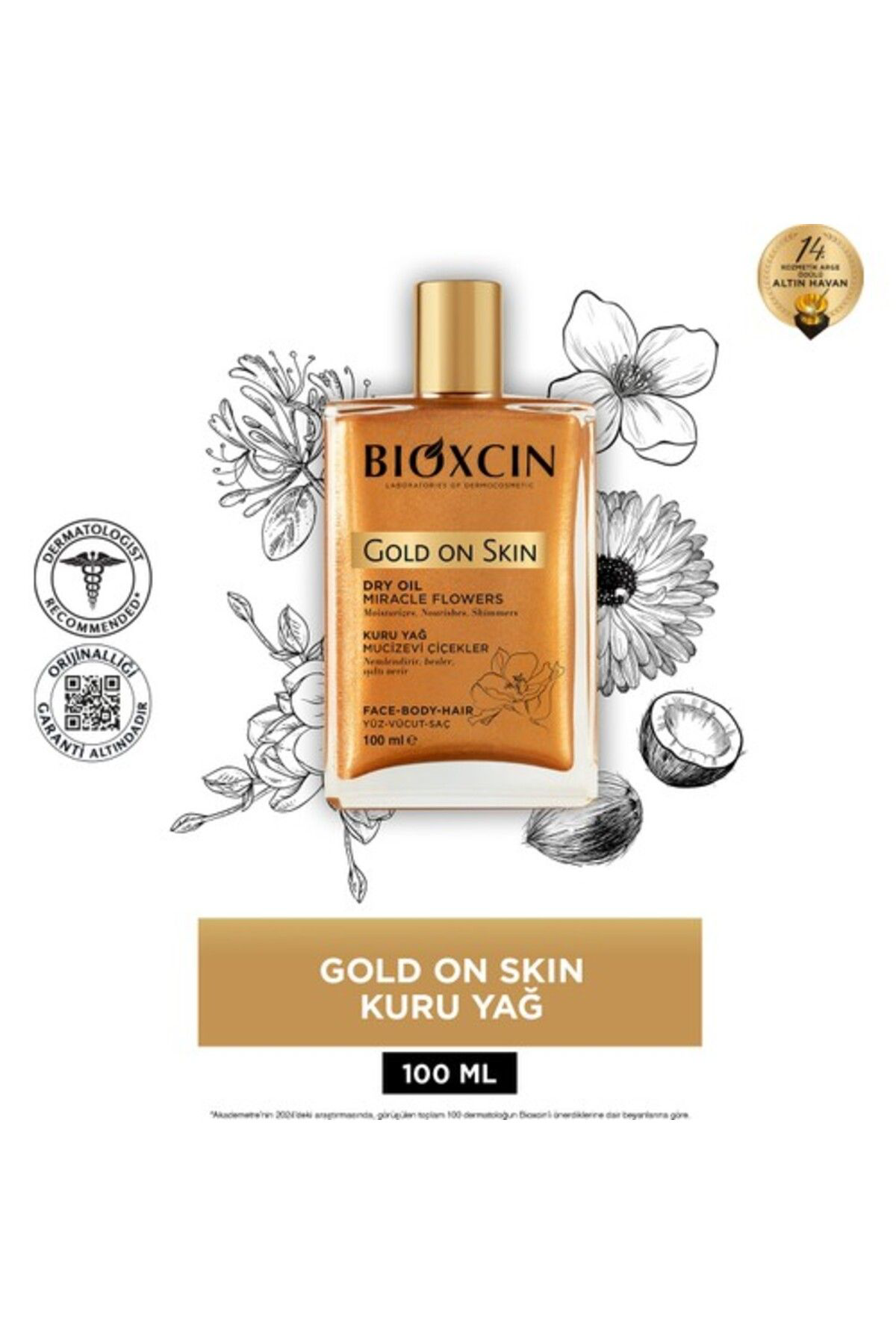 Bioxcin Gold On Skin Vücut Yaği 100Ml