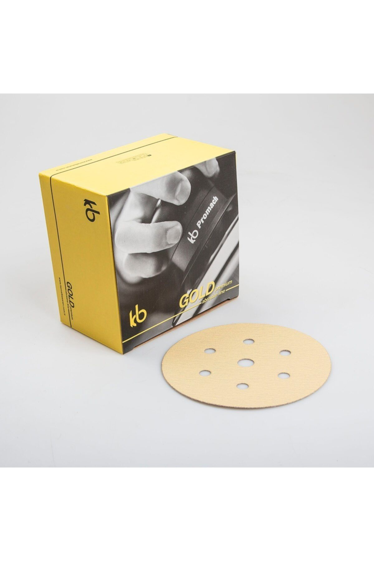 Kemal Başaran Gold Premium 150Mm 6+1 P80 Kum 100Adet Cirt Disk Zimpara 7 Delik
