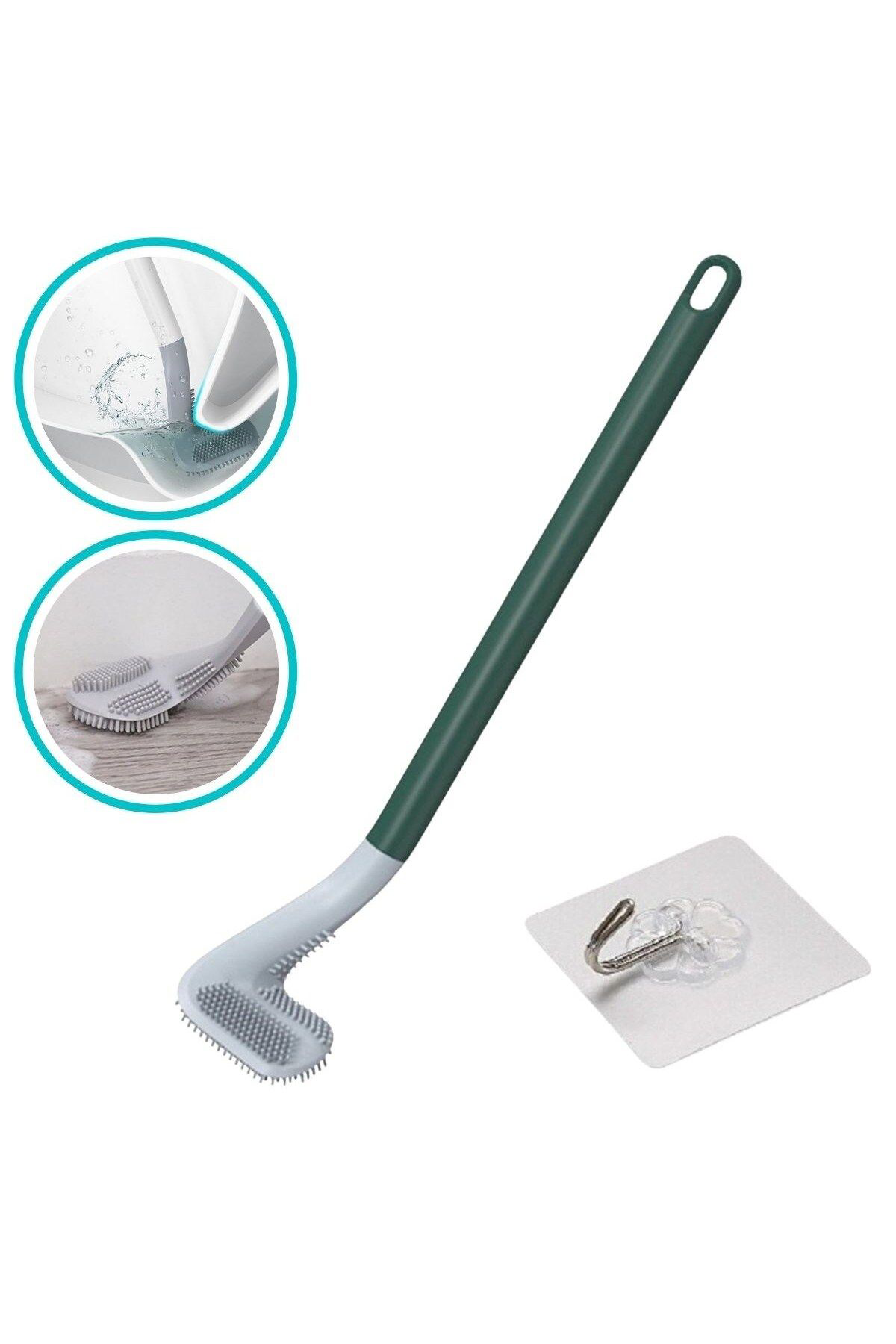 Ok Aksesuar Golf Sopasi Tasarimli Silikon Wc Klozet Temizleme Firçasi Go50606
