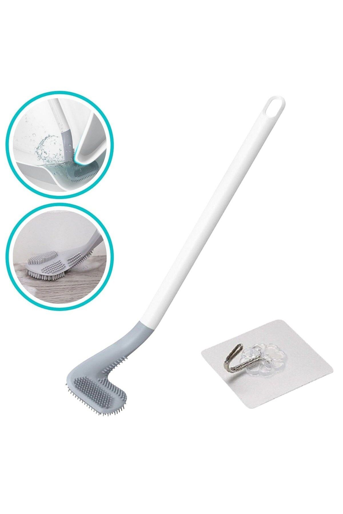 Ok Aksesuar Golf Sopasi Tasarimli Silikon Wc Klozet Temizleme Firçasi Go50606