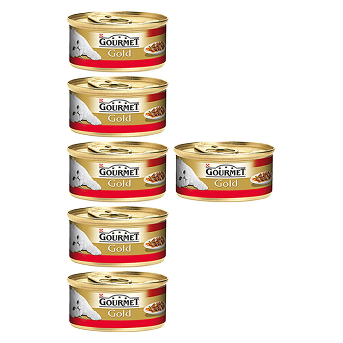 Gourmet  Gold Parça Etli Ve Soslu Siğir Etli Yaş Kedi Mamasi 85Gr 