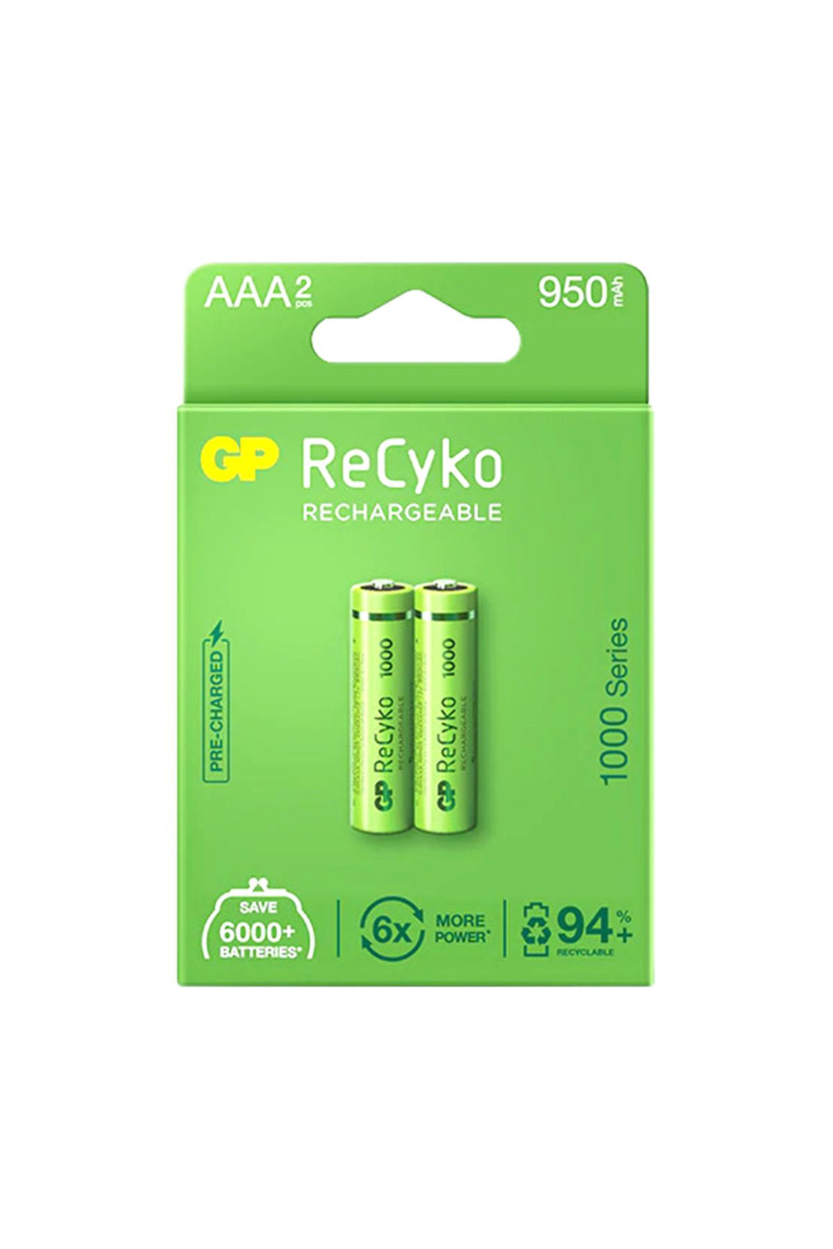 Ok Aksesuar Gp Recyko 950 Mah R03 Aaa Şarjli 2Li Pil Gp100aaahce-2Eb2 (Gprhc1