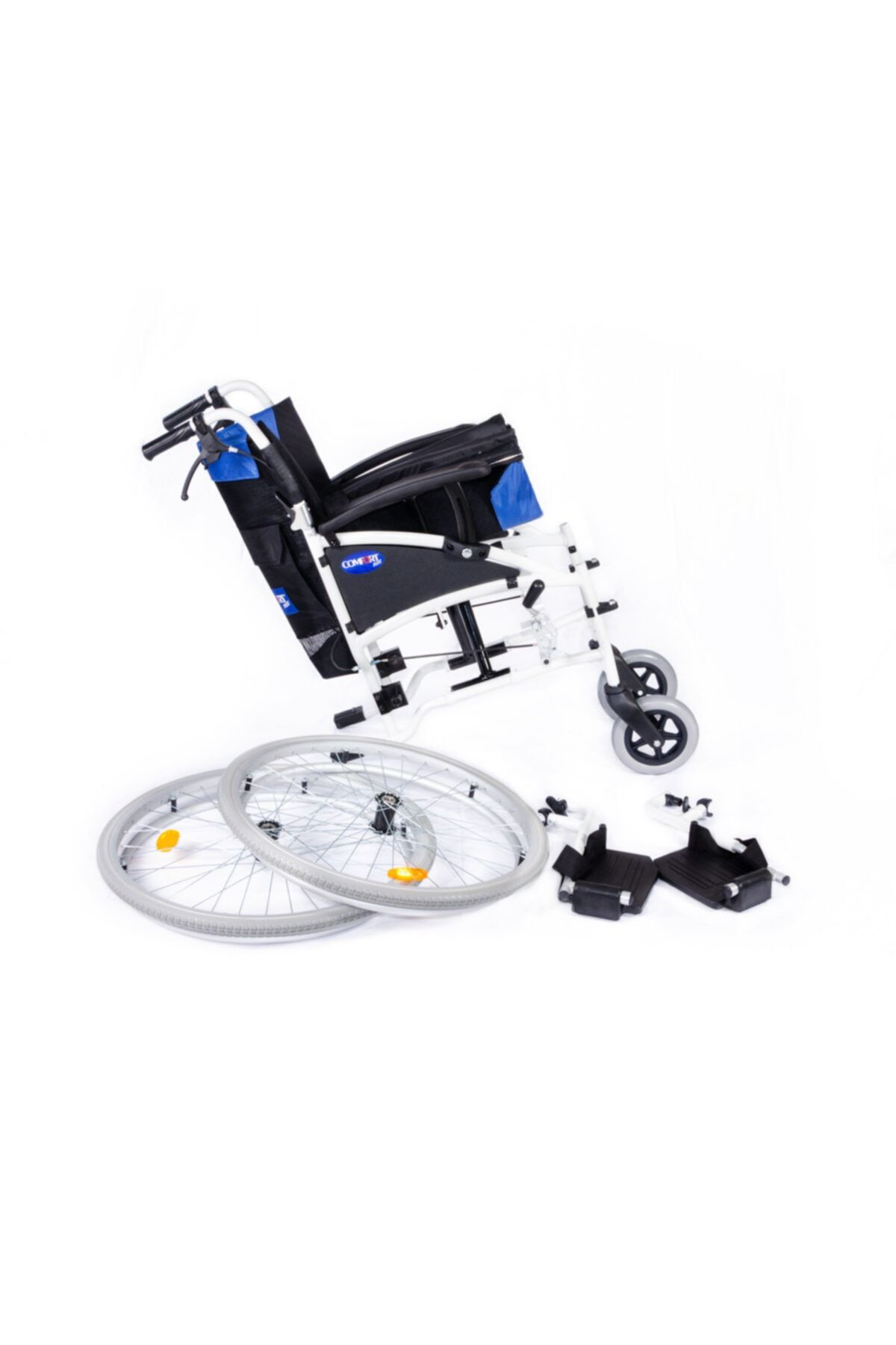 Comfort Plus Gpro Alüminyum Özellikli Hafif Refakatçi Frenli Tekerlekli Sandal