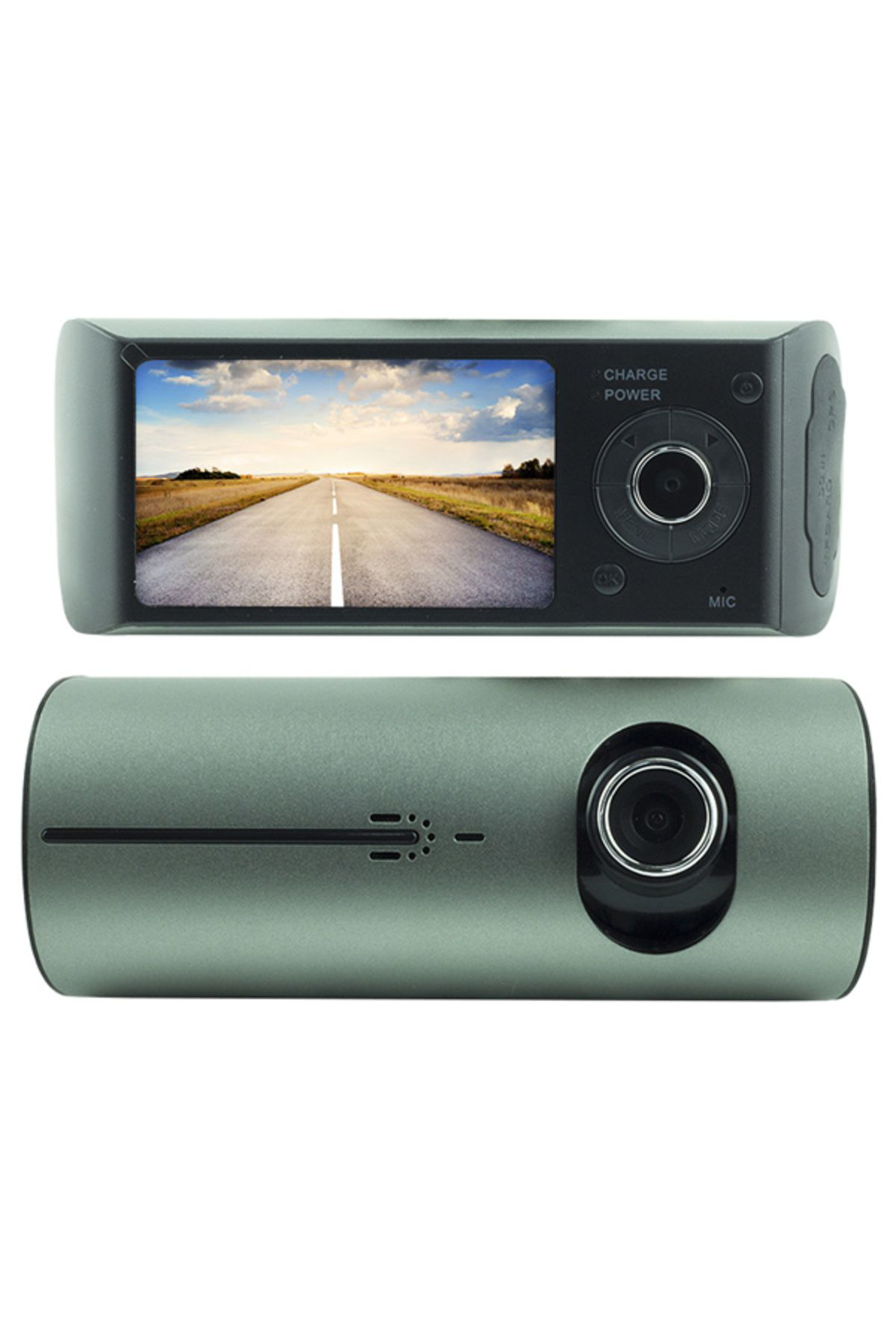 Ok Aksesuar Gpsli Çift Kamerali Araç İçi Dvr Kamera Set (32 Gb Kart Destekli)