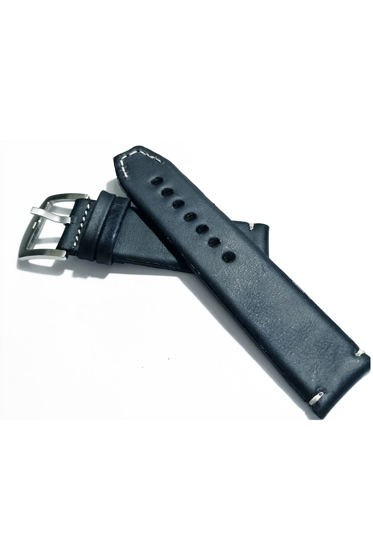 Fado Greyzi Deri Fosil & Her Saate Uygun Saat Kordonu 22 Mm Kahve   (1