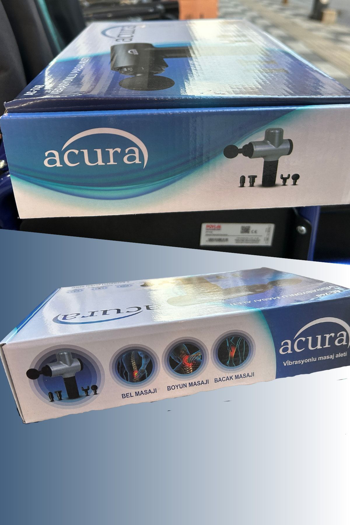 Acura Gri 6 Kademeli Vibrasyonlu Masaj Aleti Cilt Sikilaştirici