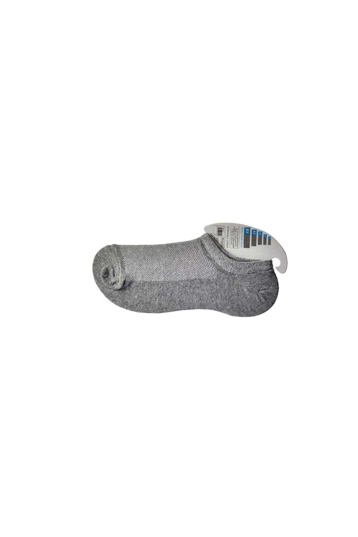 Just Cheap Store Gri Erkek Görünmez Çorap 12 Çift