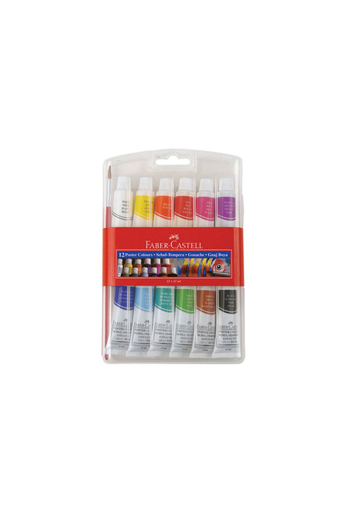 Faber Castell Guaj Boya 12 Renk Tüp (5170121011)