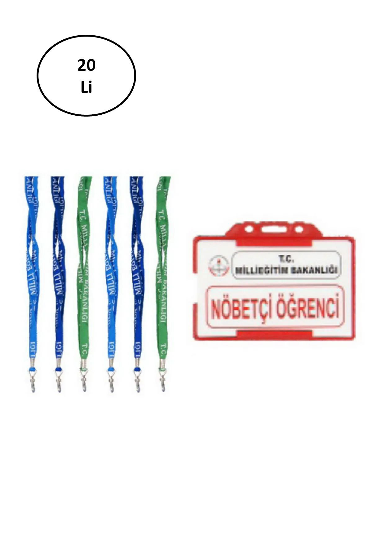 Cexos Gülpaş Nöbetçi Öğrenci Yaka Karti İpli (5*8) 20'Li - Cbt6115-4054