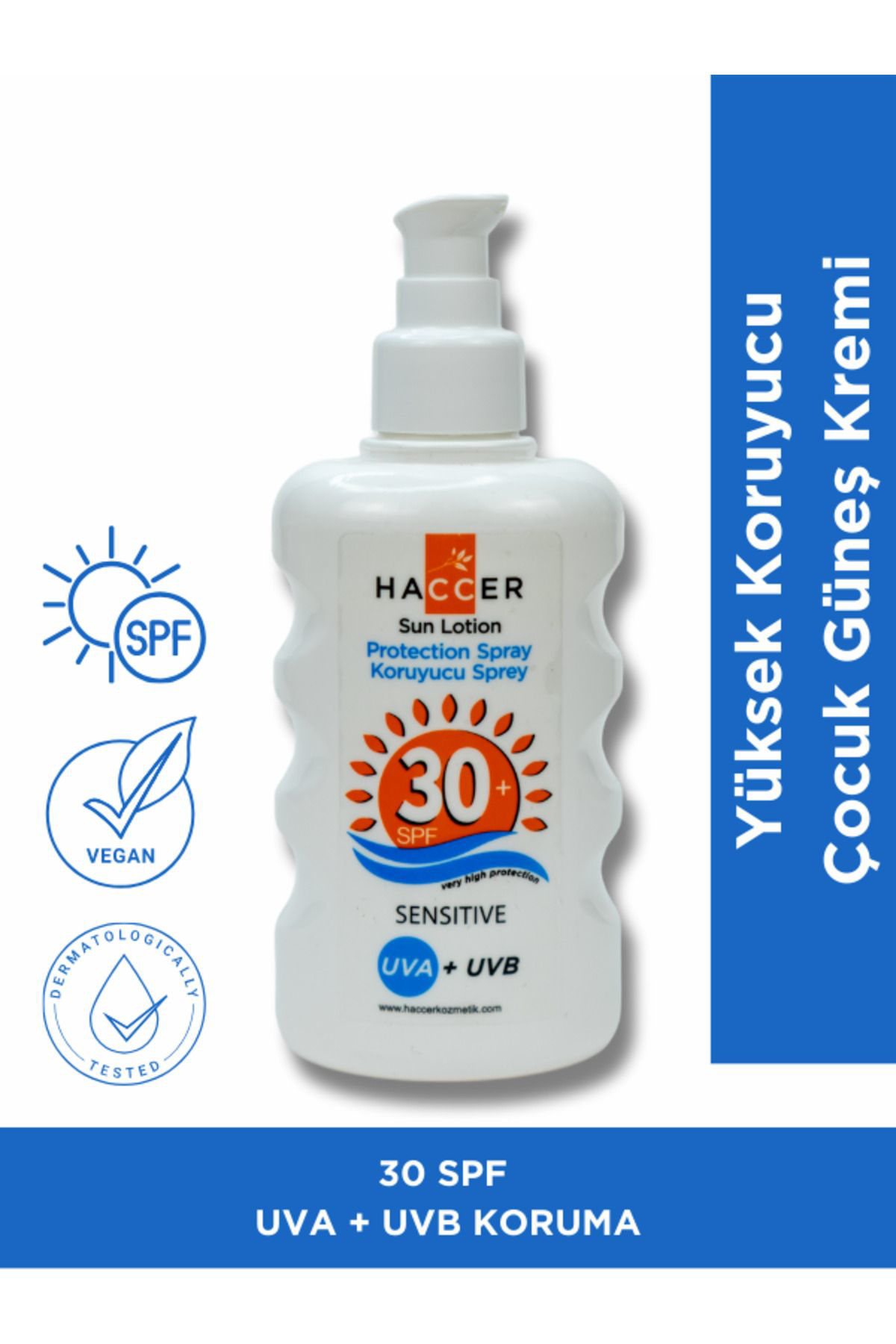 Haccer Güneş Koruyucu Losyon 30 + Spf 200 Ml