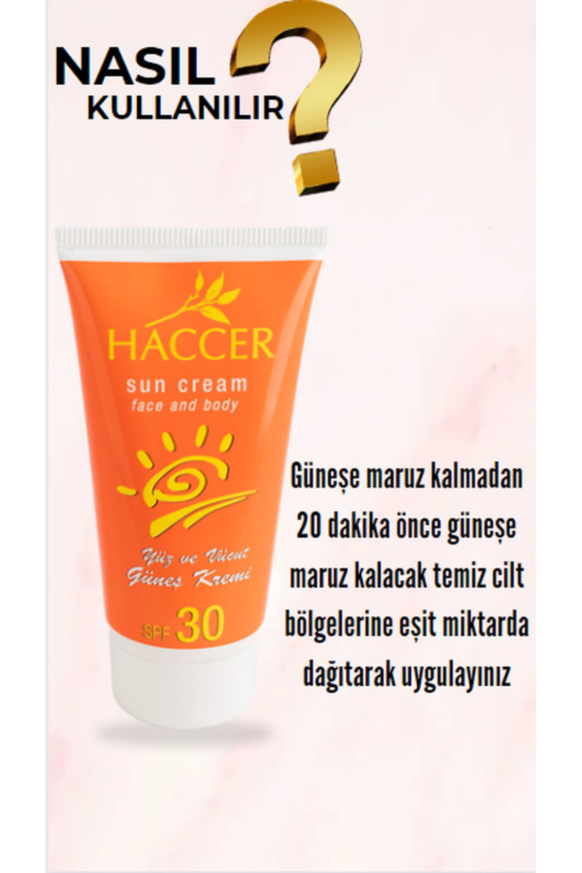 Haccer Güneş Koruyucu Krem 30 Spf 150Ml